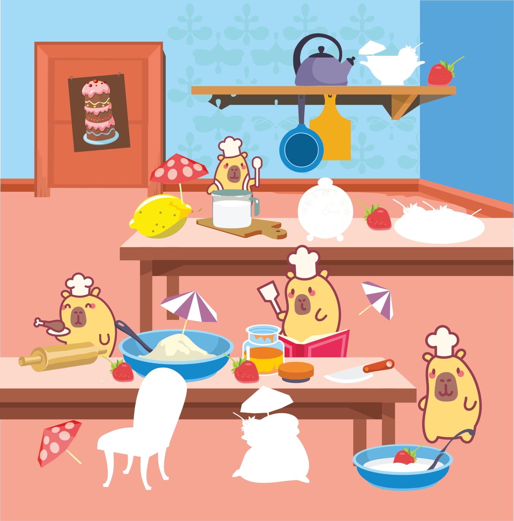 Sticker Capybara - Tìm Vật Ẩn Giấu - Thế GiớI Đại Dương - Ảnh 13