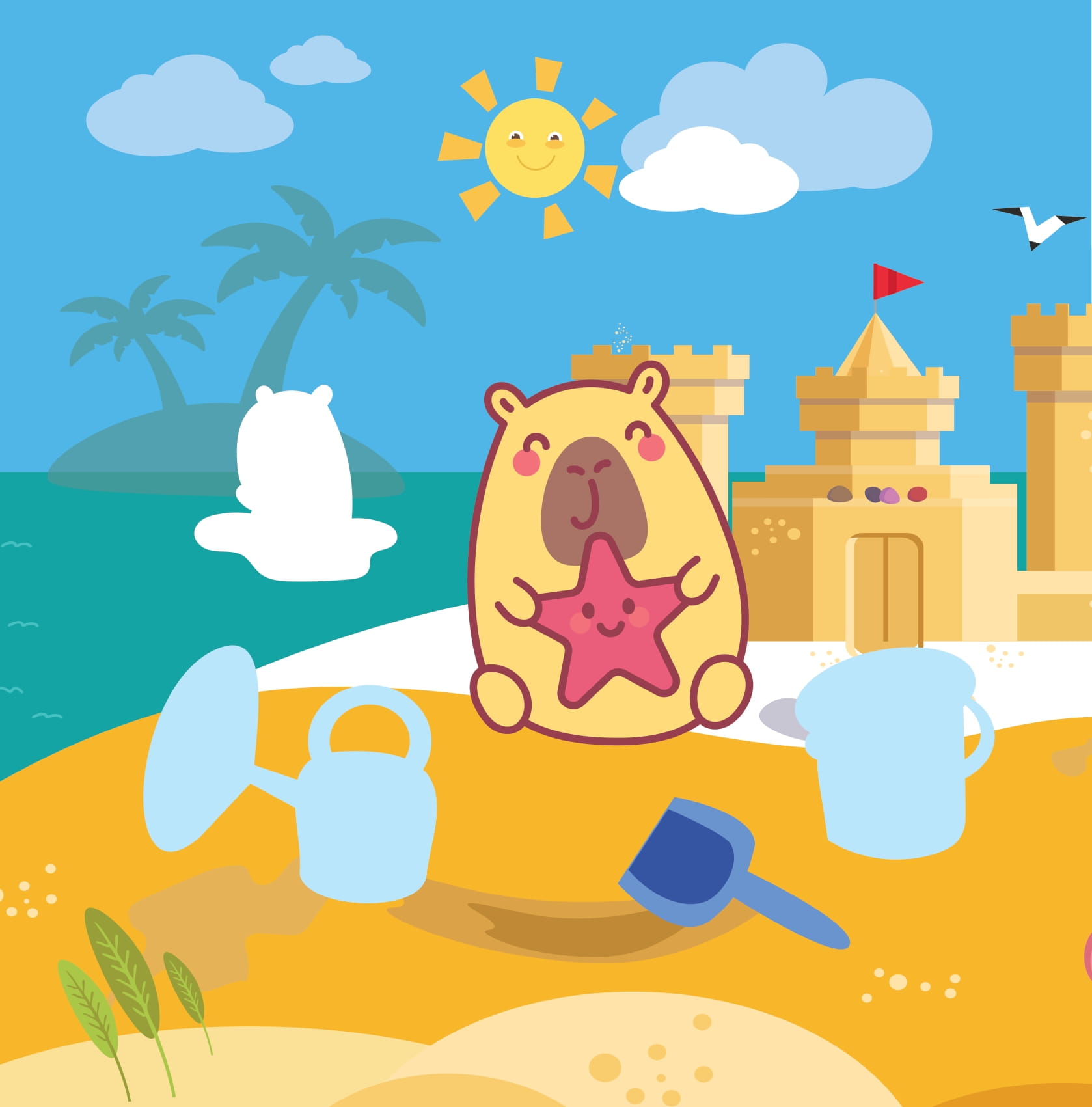 Sticker Capybara - Tìm Vật Ẩn Giấu - Thế GiớI Đại Dương - Ảnh 3