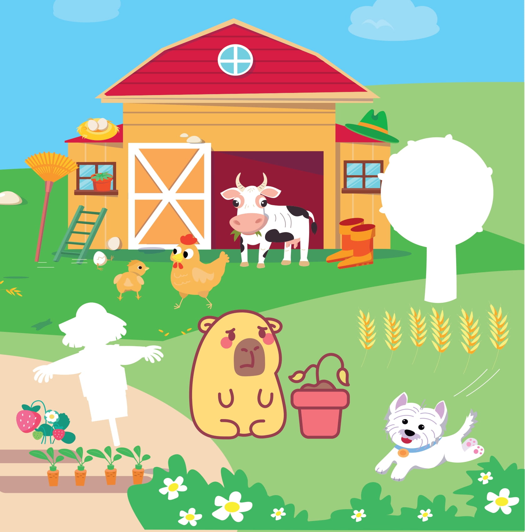 Sticker Capybara - Tìm Vật Ẩn Giấu - Vương Quốc Đồ Chơi - Ảnh 4