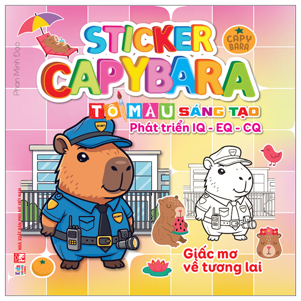 Sticker Capybara - To Mau Sang Tao Phat Trien IQ-EQ-CQ - The Gioi Muon Mau - Ảnh 3