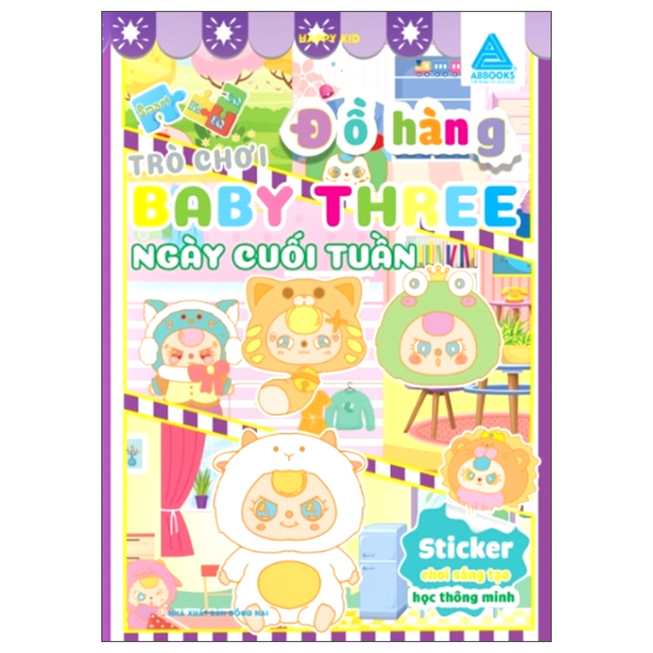 sticker chơi sáng tạo học thông minh - trò chơi đồ hàng baby three - chăm việc nhà - Ảnh 7