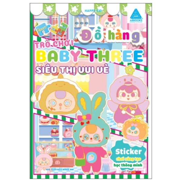 sticker chơi sáng tạo học thông minh - trò chơi đồ hàng baby three - ngày cuối tuần - Ảnh 5