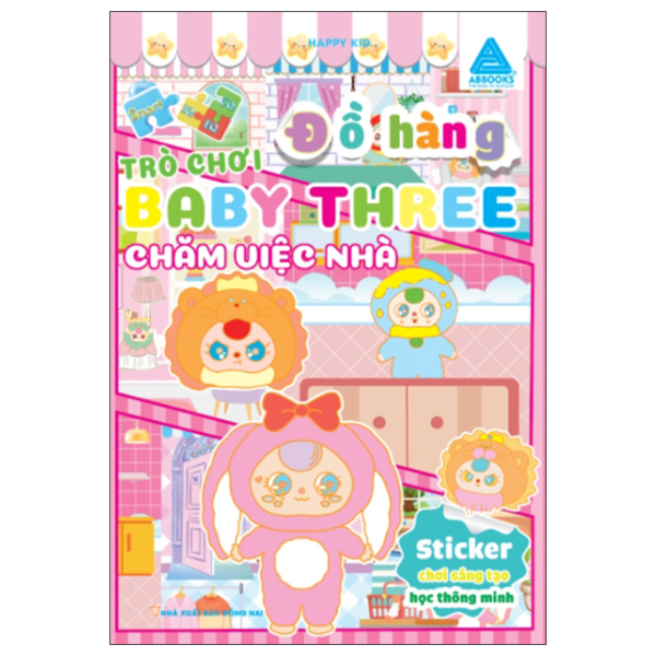 sticker chơi sáng tạo học thông minh - trò chơi đồ hàng baby three - siêu thị vui vẻ - Ảnh 3