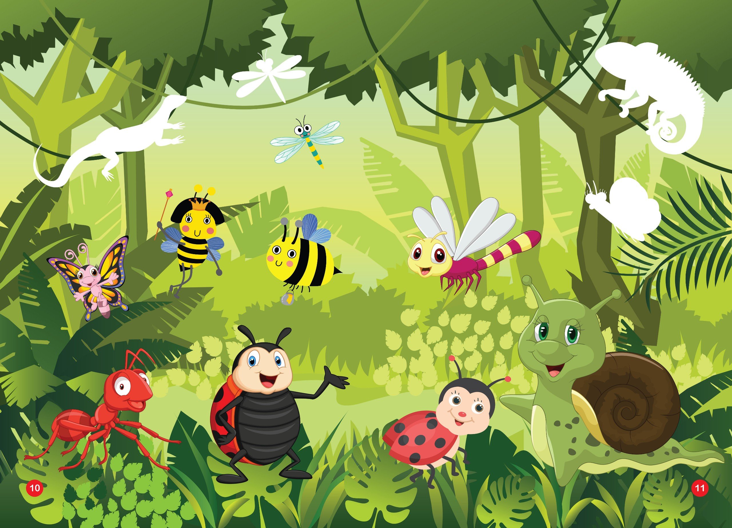 sticker dán hình thông minh - thế giới động vật - côn trùng, bò sát, lưỡng cư - Ảnh 6