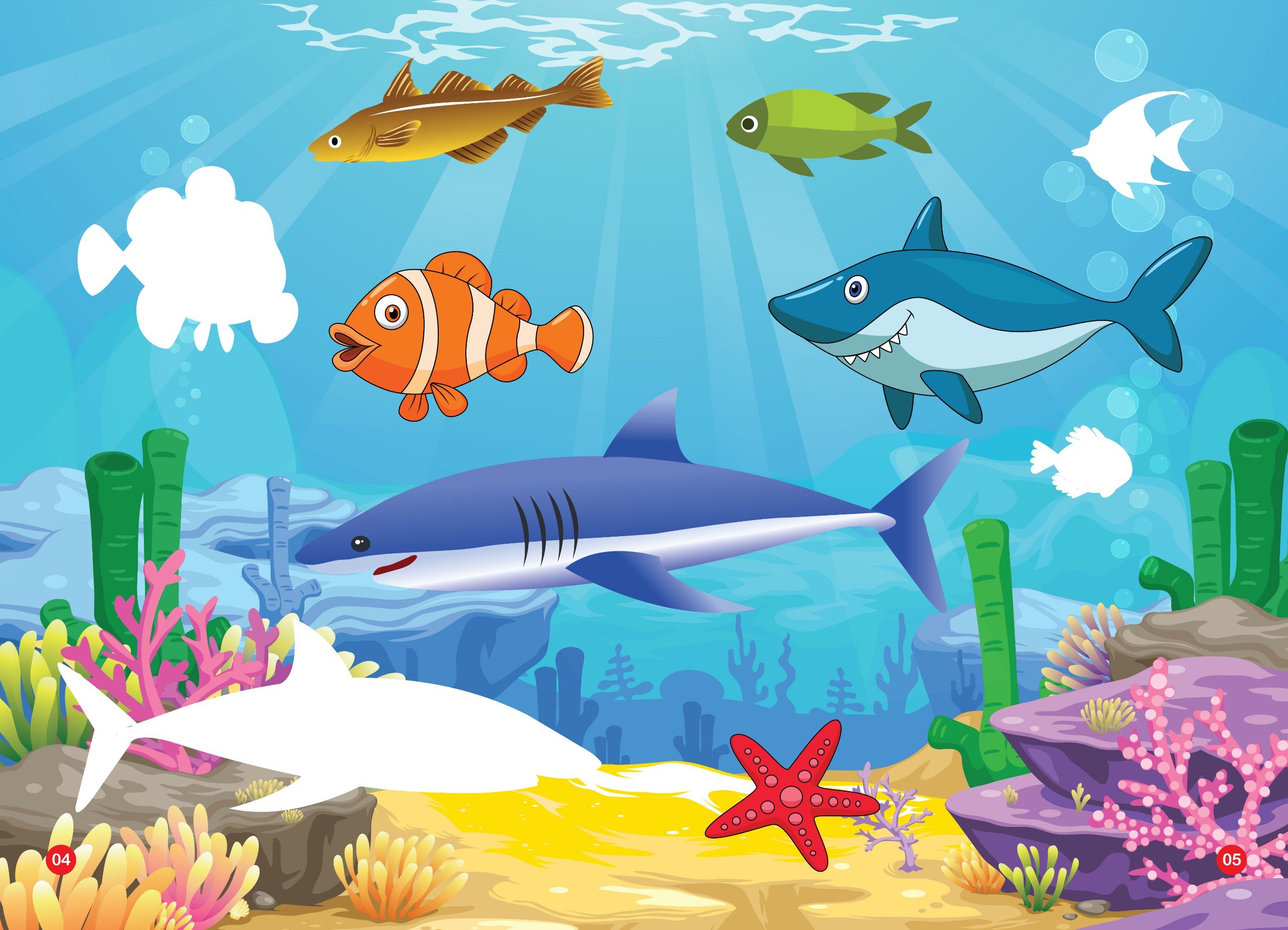 sticker dán hình thông minh - thế giới động vật - đại dương huyền bí - Ảnh 4