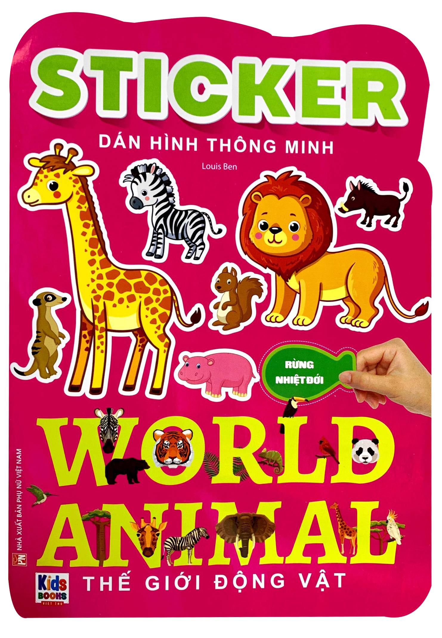 sticker dán hình thông minh - thế giới động vật - rừng nhiệt đới - Ảnh 2