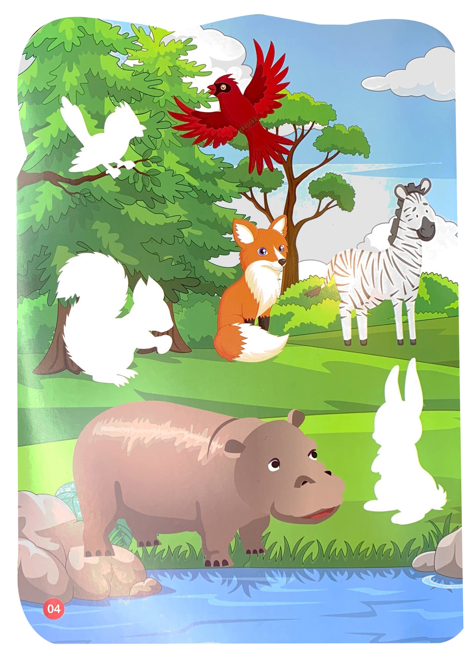 sticker dán hình thông minh - thế giới động vật - rừng nhiệt đới - Ảnh 5