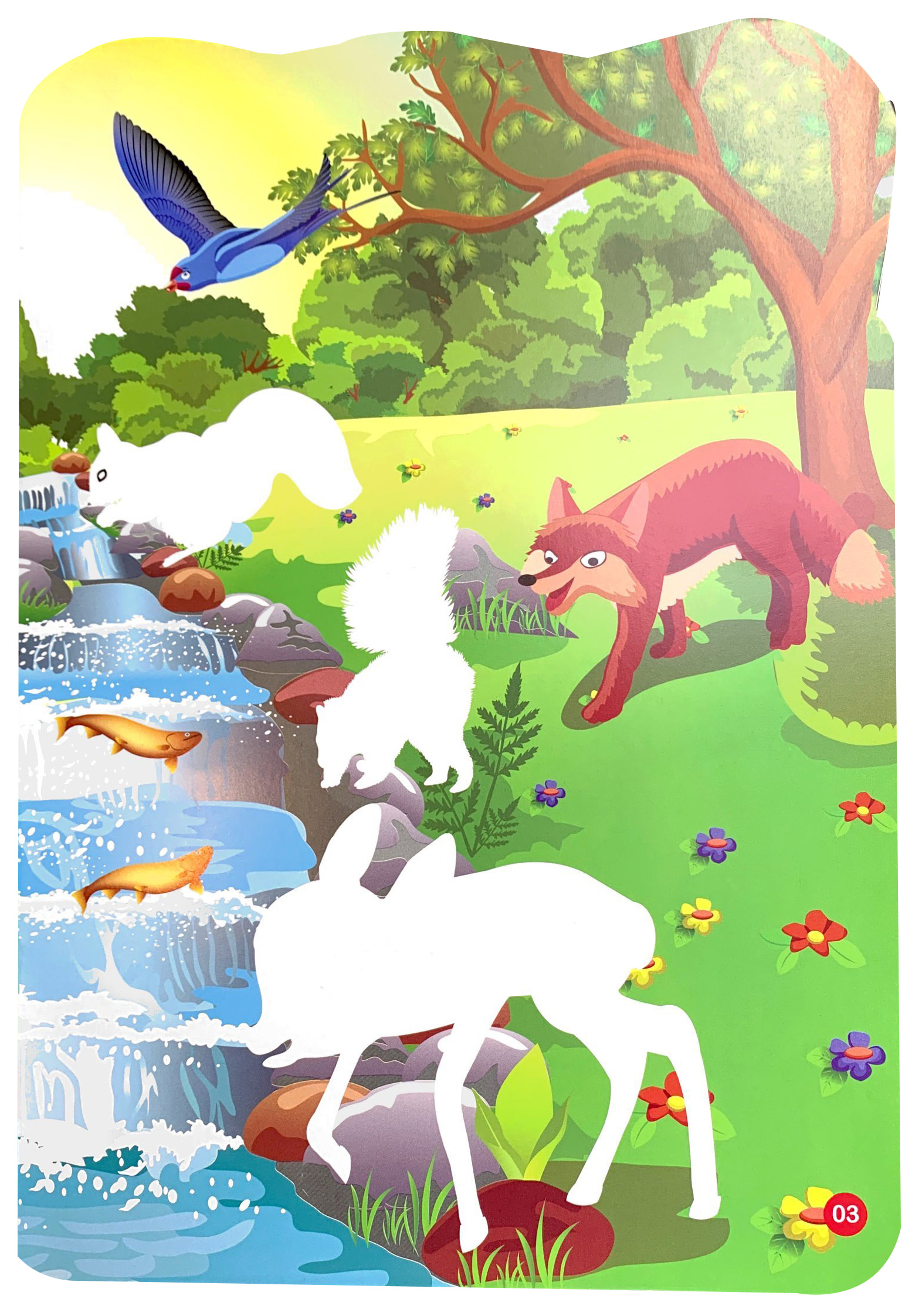 sticker dán hình thông minh - thế giới động vật - thám hiểm rừng xanh - Ảnh 4