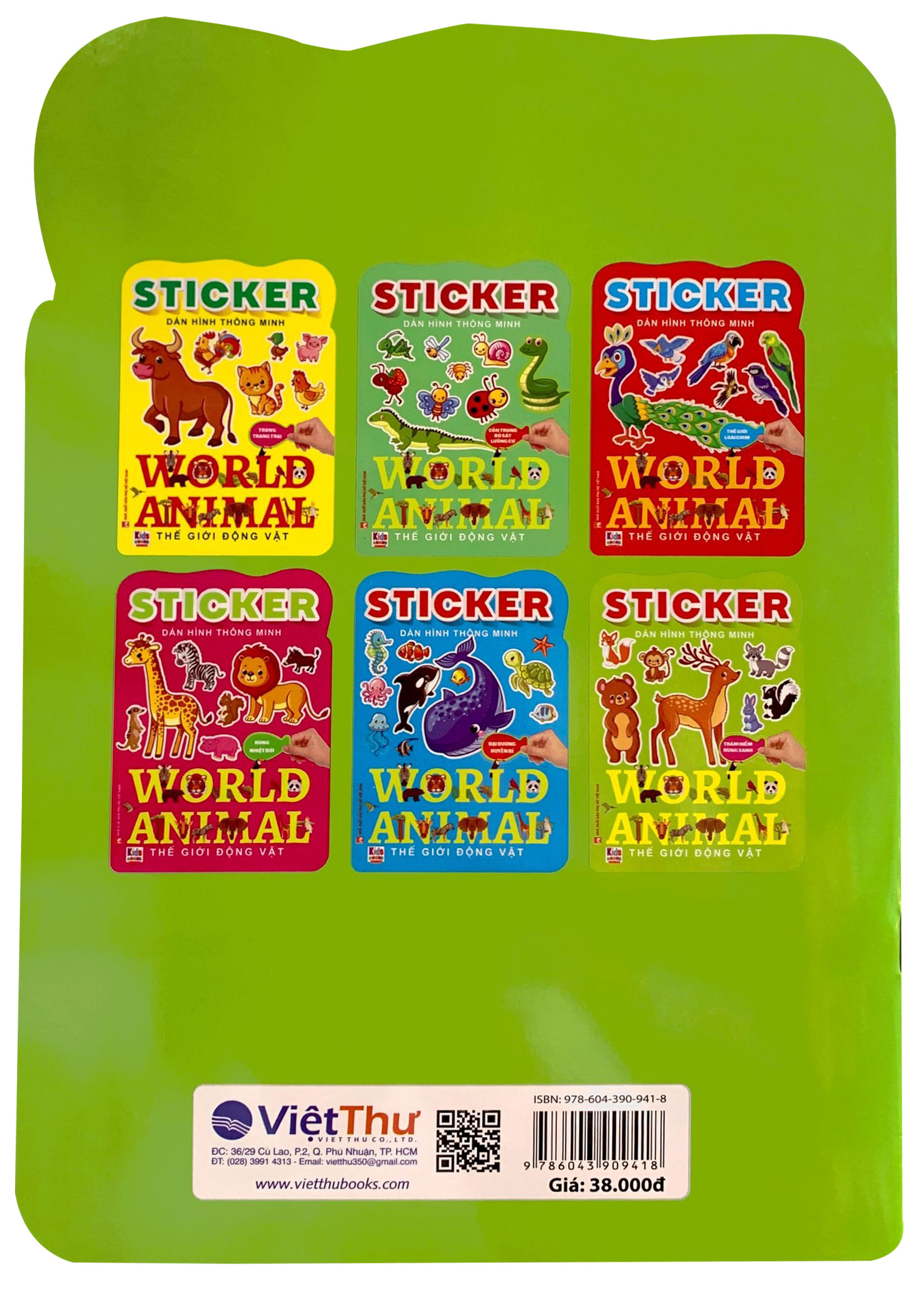 sticker dán hình thông minh - thế giới động vật - thám hiểm rừng xanh - Ảnh 6