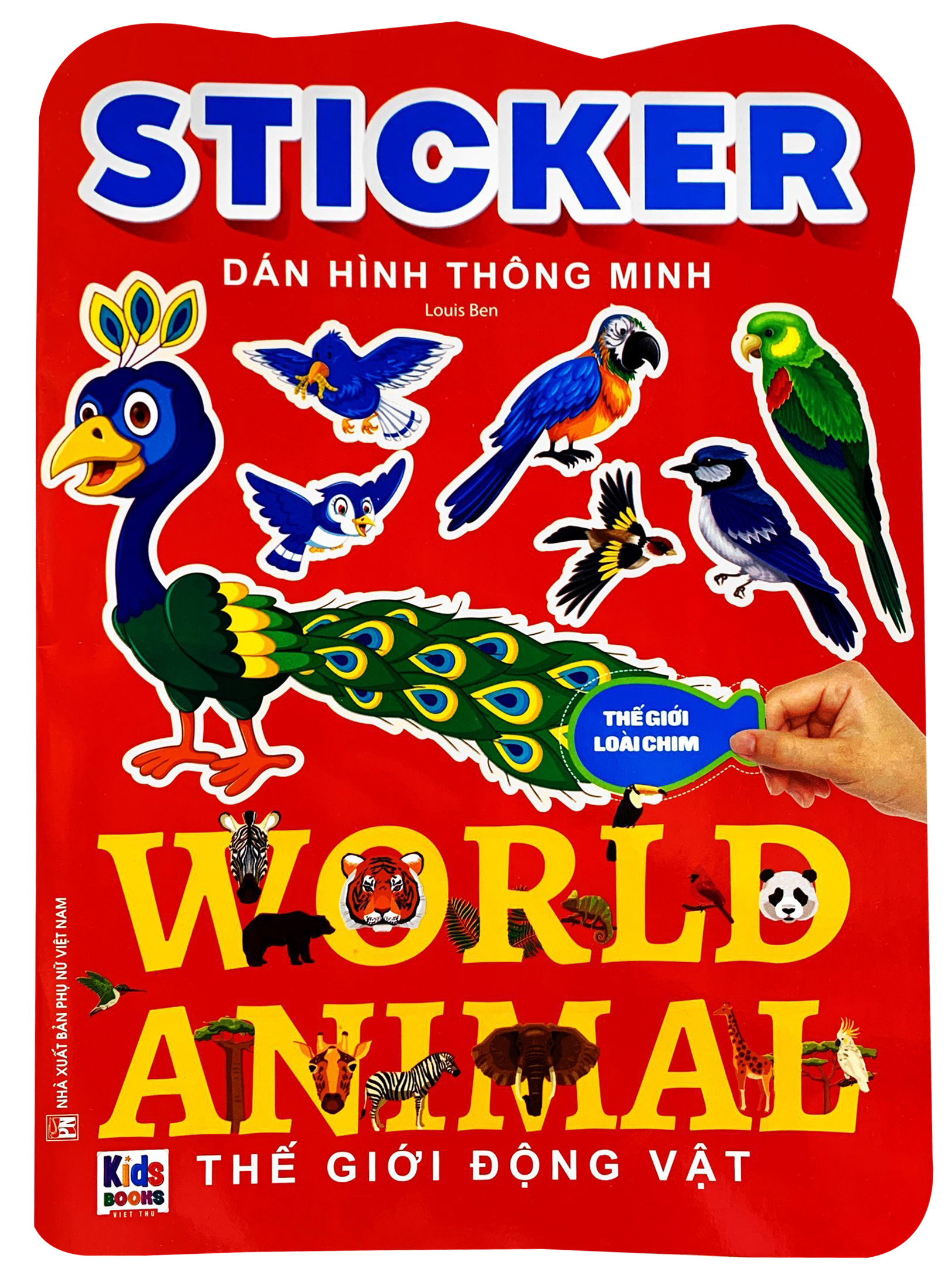 sticker dán hình thông minh - thế giới động vật - thế giới loài chim - Ảnh 2
