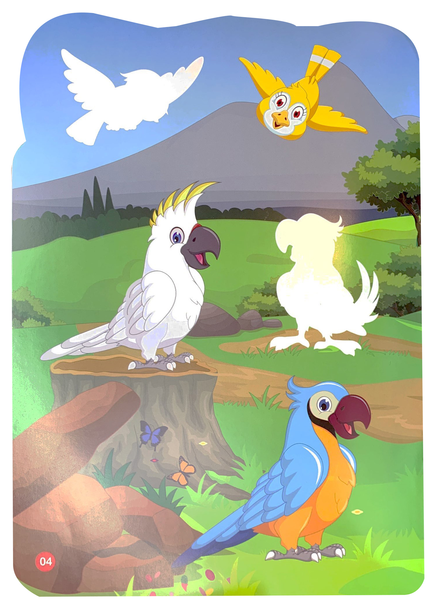 sticker dán hình thông minh - thế giới động vật - thế giới loài chim - Ảnh 5