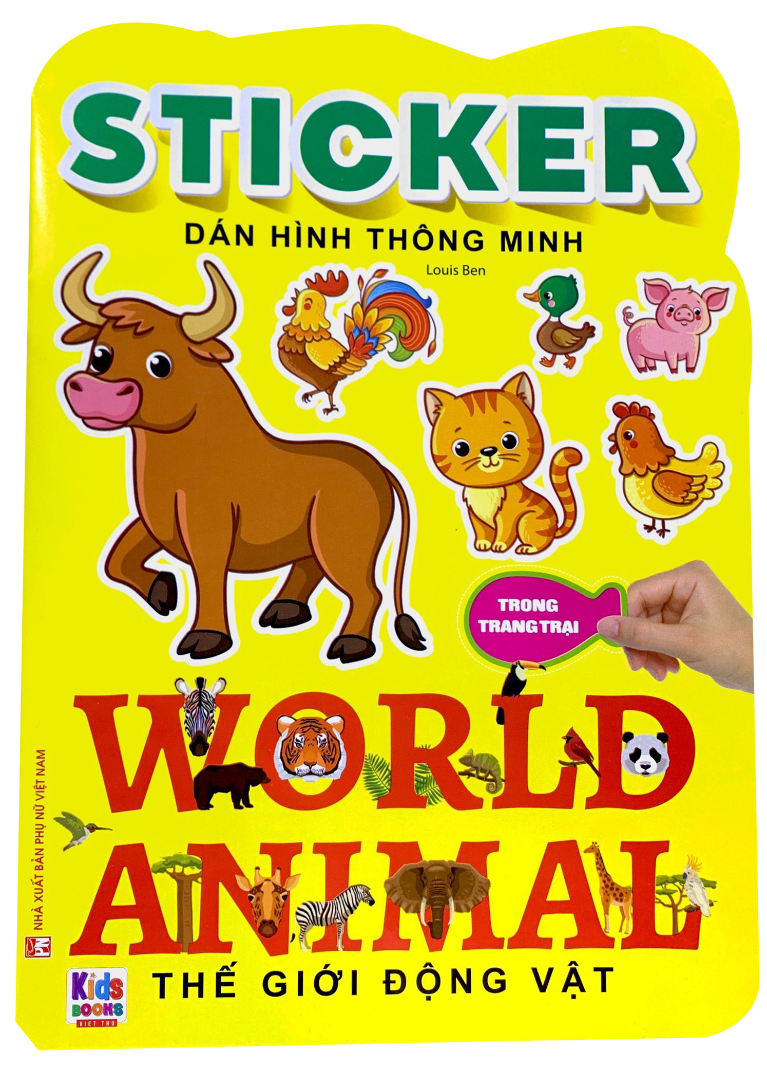 sticker dán hình thông minh - thế giới động vật - trong trang trại - Ảnh 2