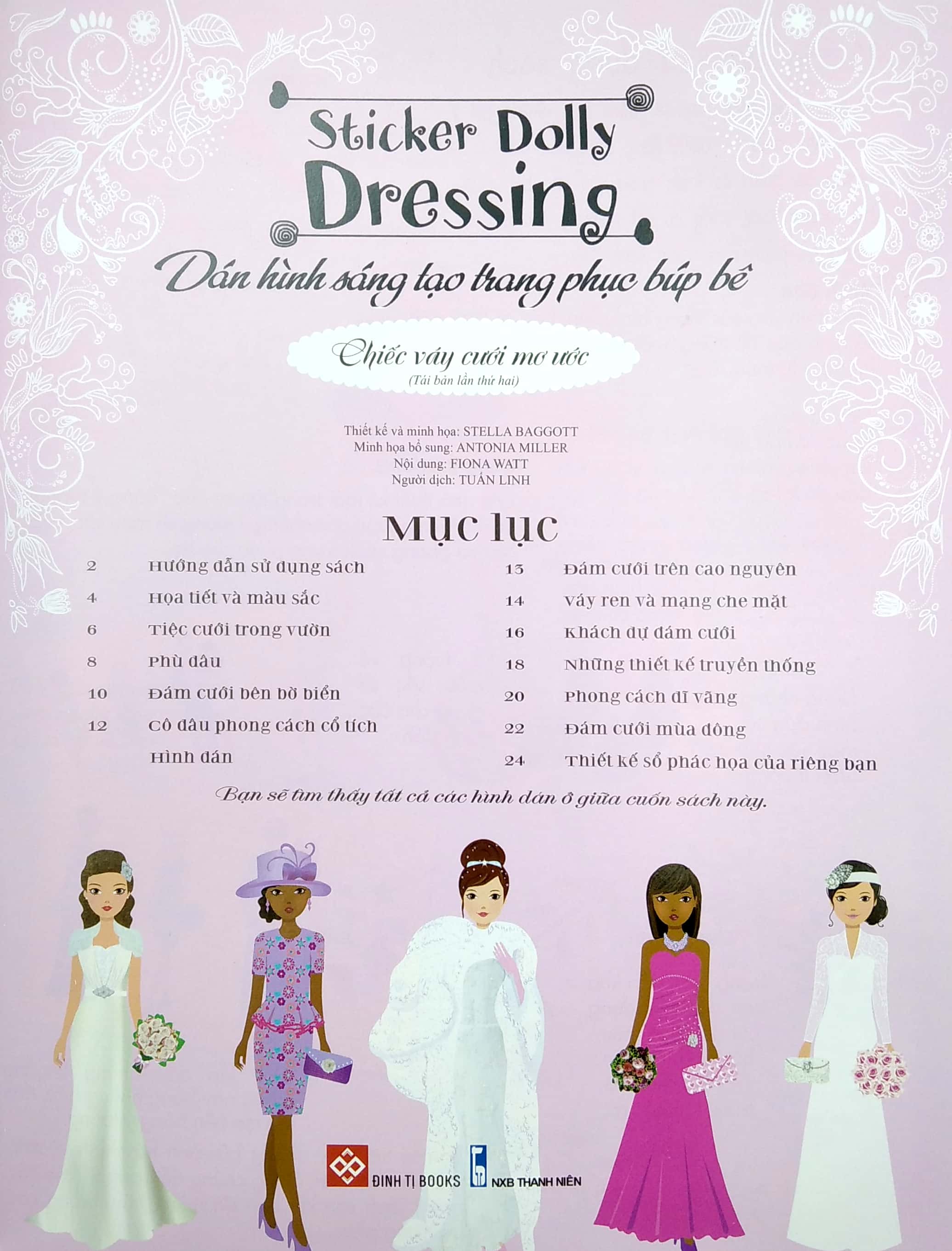 sticker dolly dressing - dán hình sáng tạo trang phục búp bê - chiếc váy cưới mơ ước - Ảnh 3
