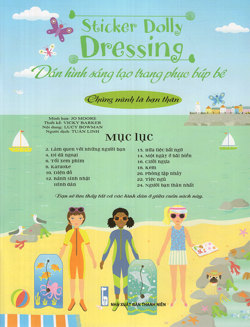 sticker dolly dressing - dán hình sáng tạo trang phục búp bê - chúng mình là bạn thân - Ảnh 3