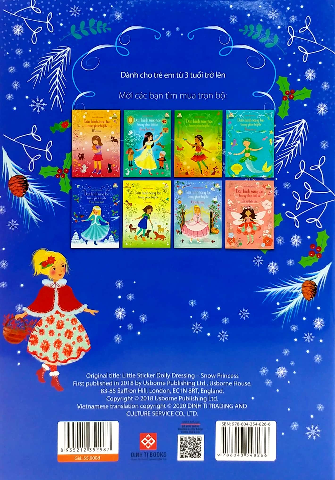 sticker dolly dressing - dán hình sáng tạo trang phục búp bê - công chúa tuyết - Ảnh 6