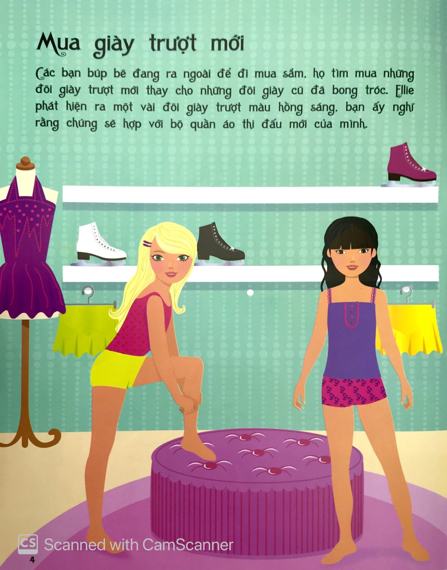 sticker dolly dressing - dán hình sáng tạo trang phục búp bê - duyên dáng trên sân băng - Ảnh 6