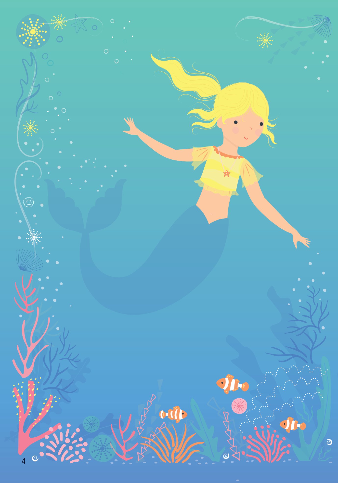 sticker dolly dressing - dán hình sáng tạo trang phục búp bê - nàng tiên cá - Ảnh 5