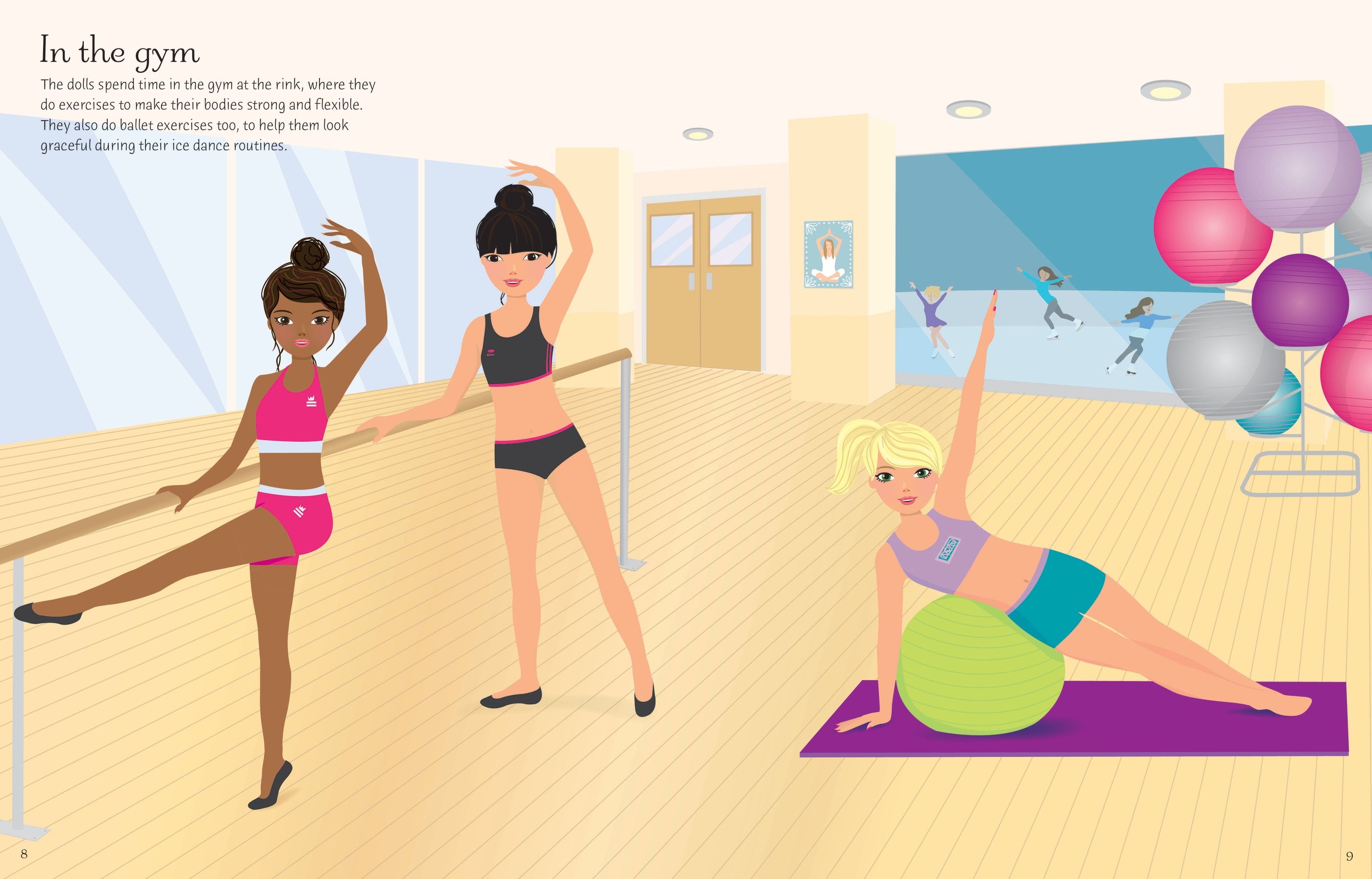 sticker dolly dressing ice skaters - Ảnh 3