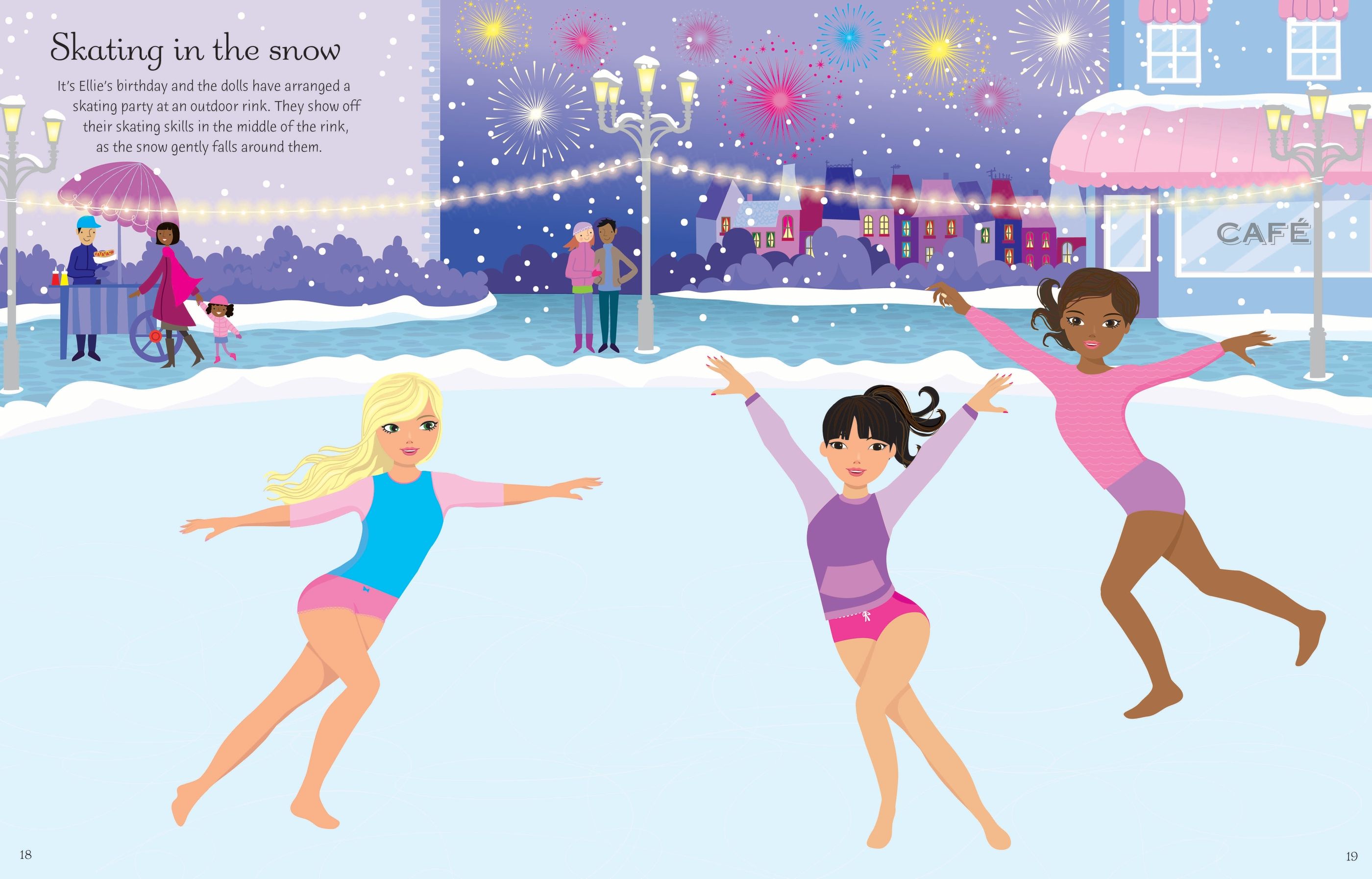 sticker dolly dressing ice skaters - Ảnh 4