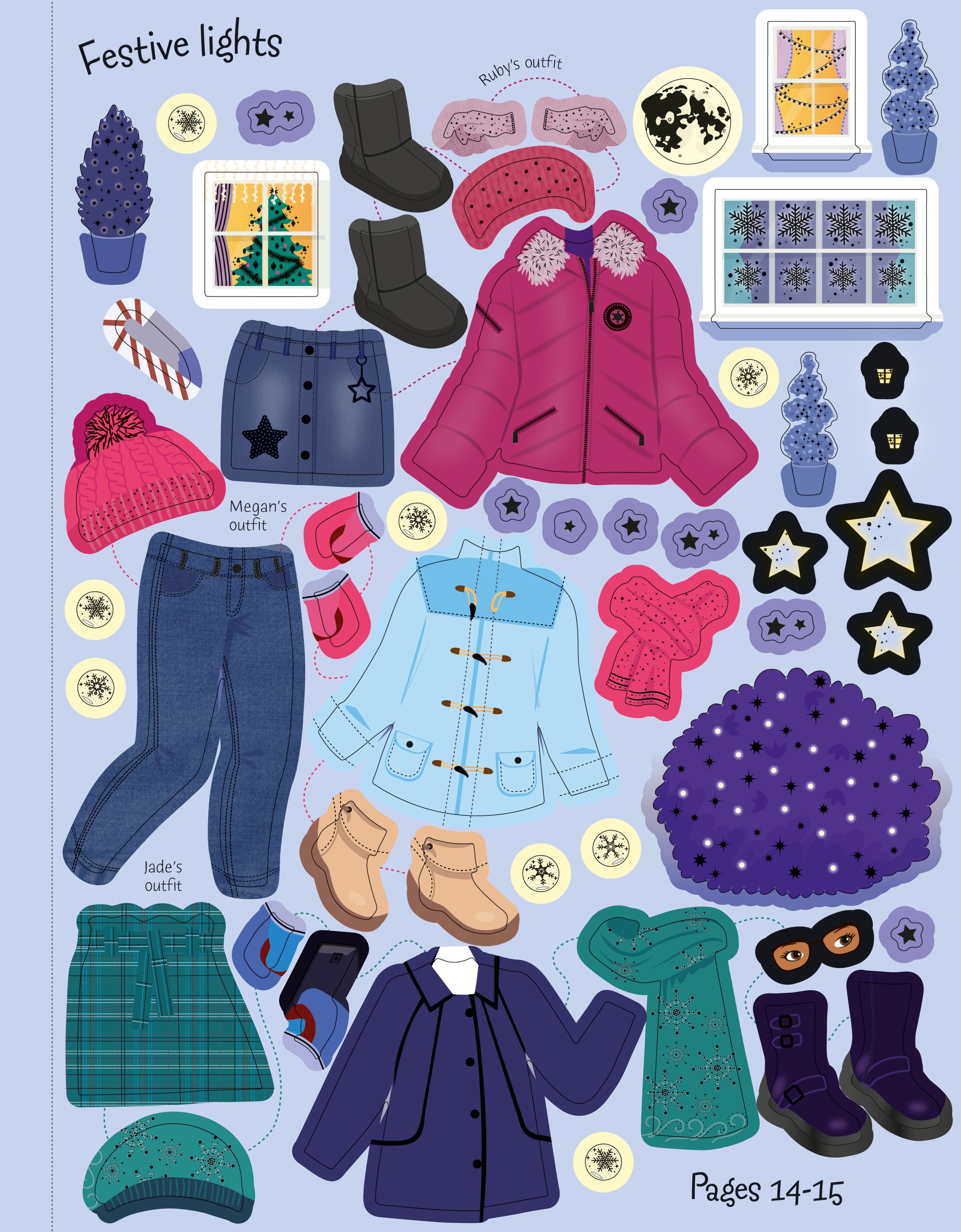 sticker dolly dressing winter wonderland - Ảnh 8