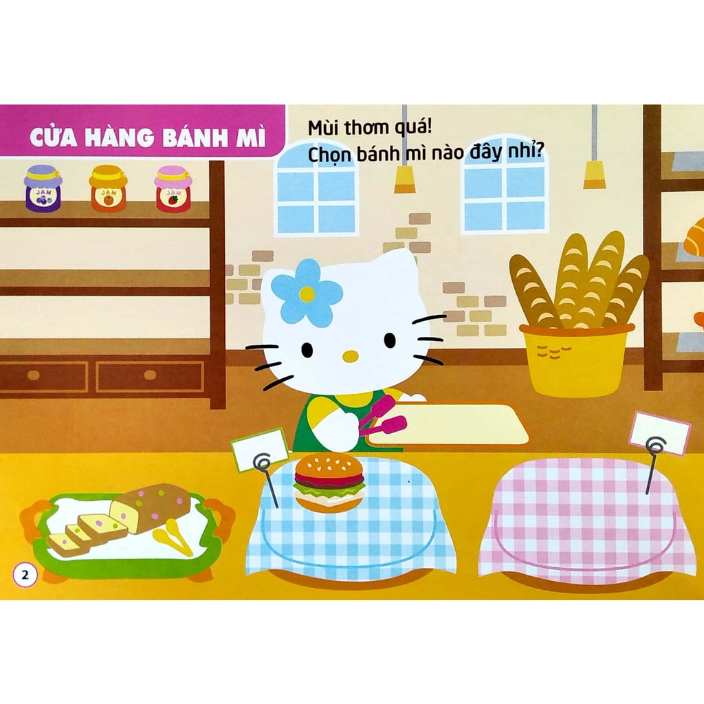 sticker - hello kitty - kitty xinh xắn mê mua sắm (3-8 tuổi) (tái bản 2023) - Ảnh 2