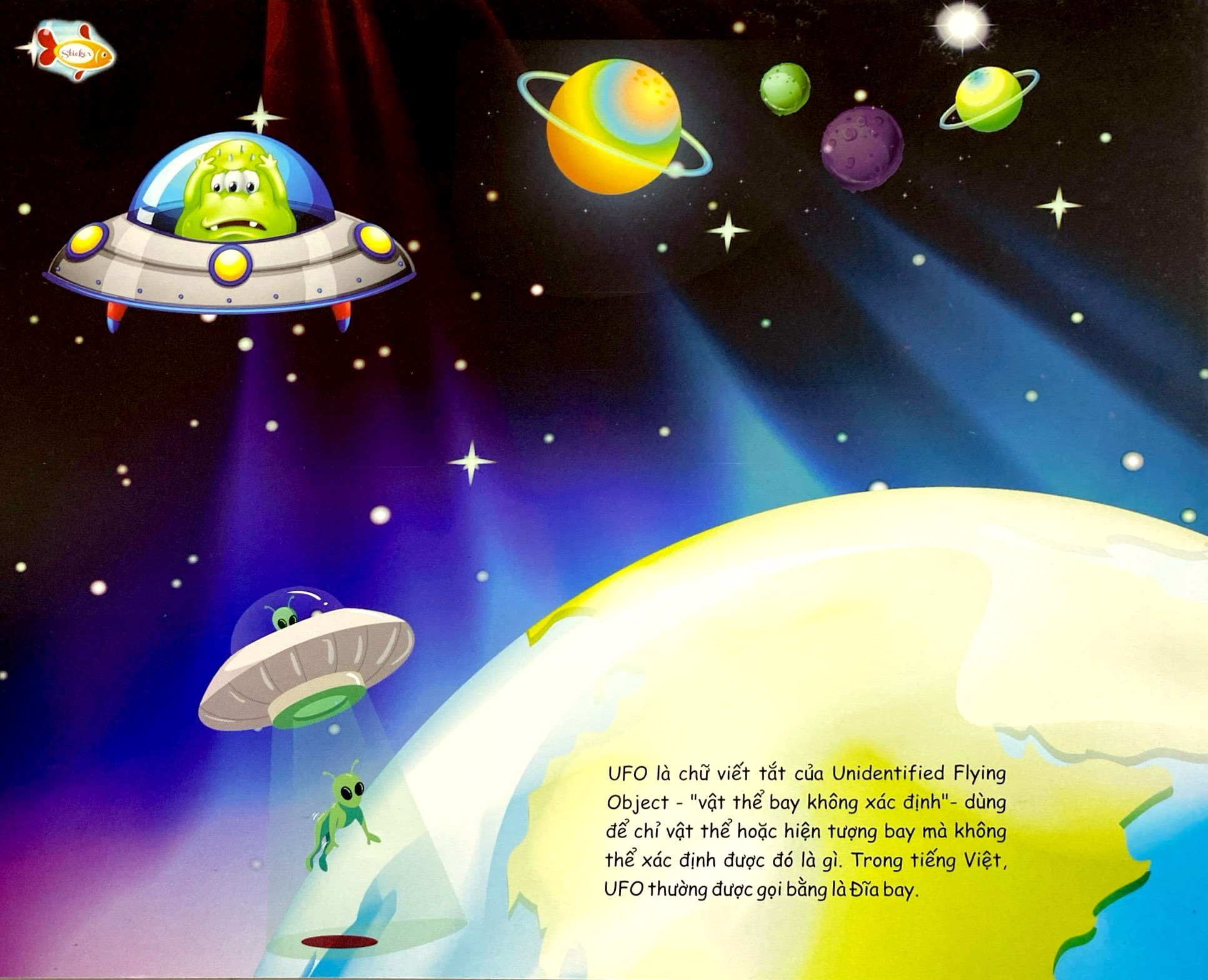 sticker khám phá thế giới - ufo người ngoài hành tinh - ufo aliens - Ảnh 3