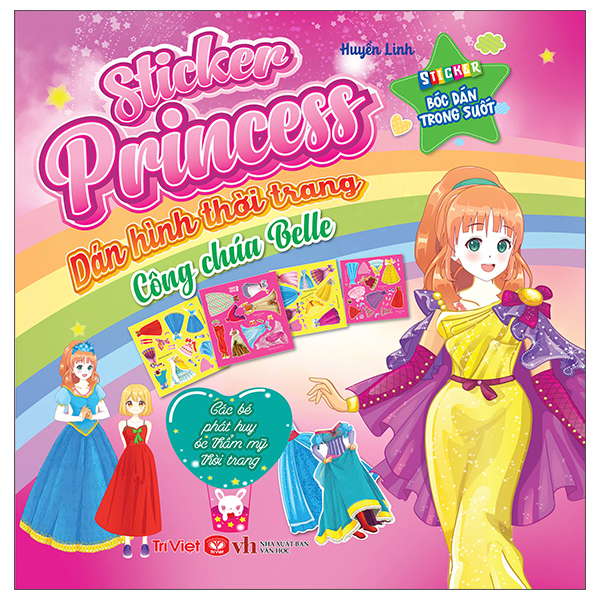 Sticker Princess - Dán Hình Thời Trang - Công Chúa Belle