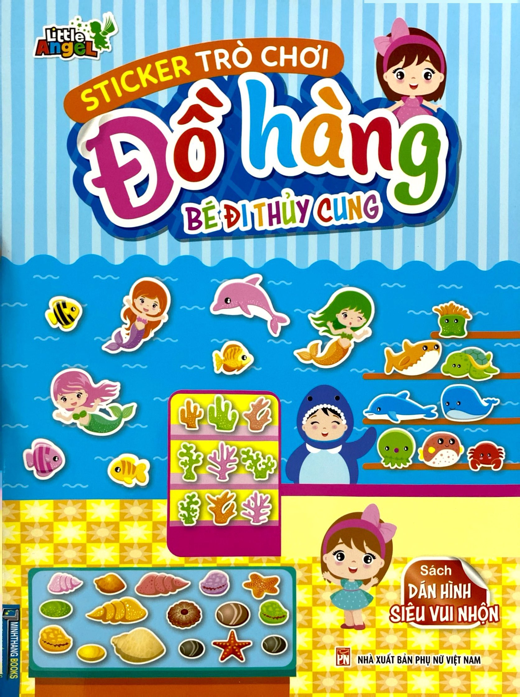 sticker trò chơi đồ hàng - bé đi thủy cung (sách dán hình siêu vui nhộn) - Ảnh 2