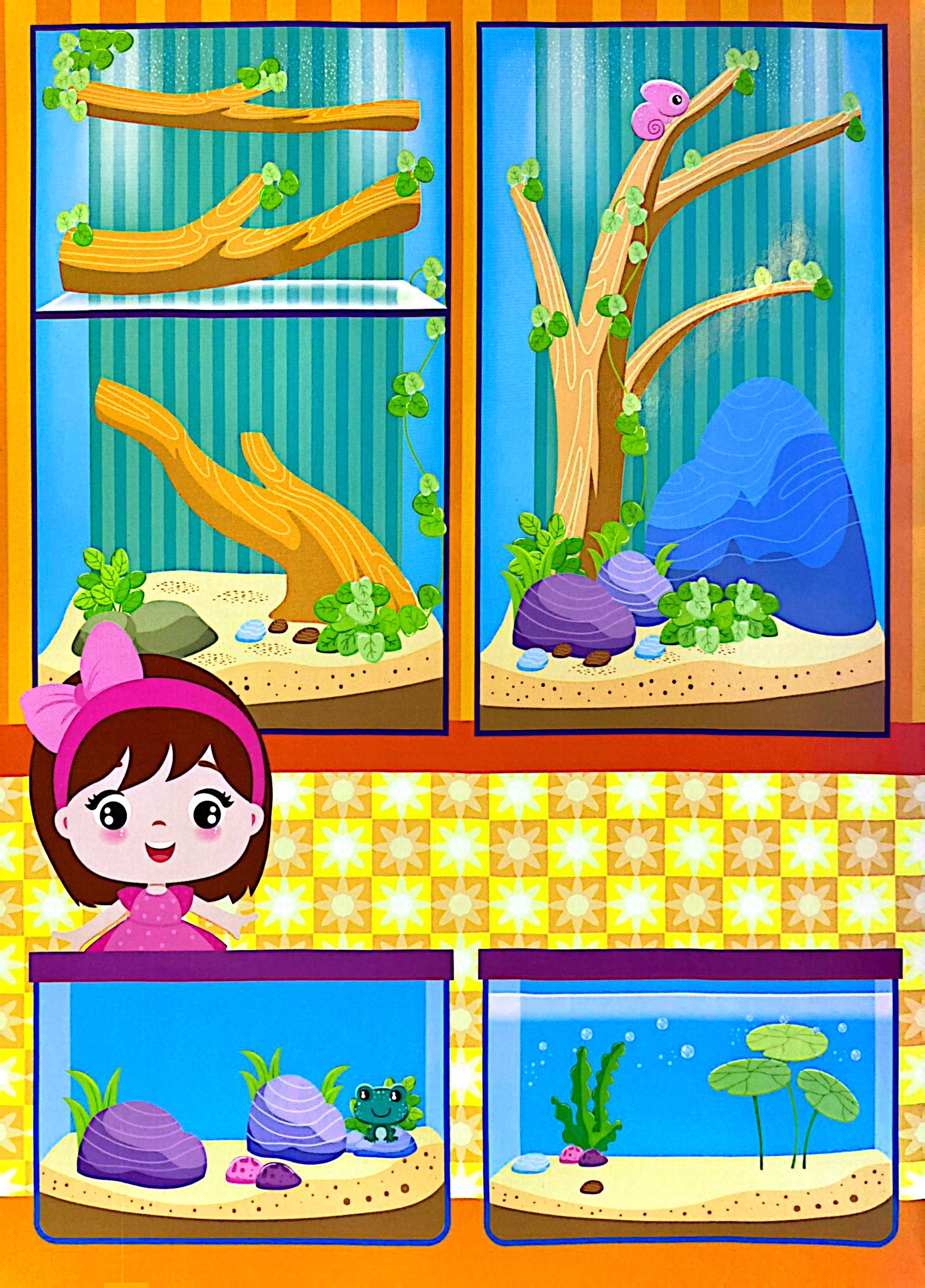 sticker trò chơi đồ hàng - bé đi thủy cung (sách dán hình siêu vui nhộn) - Ảnh 5