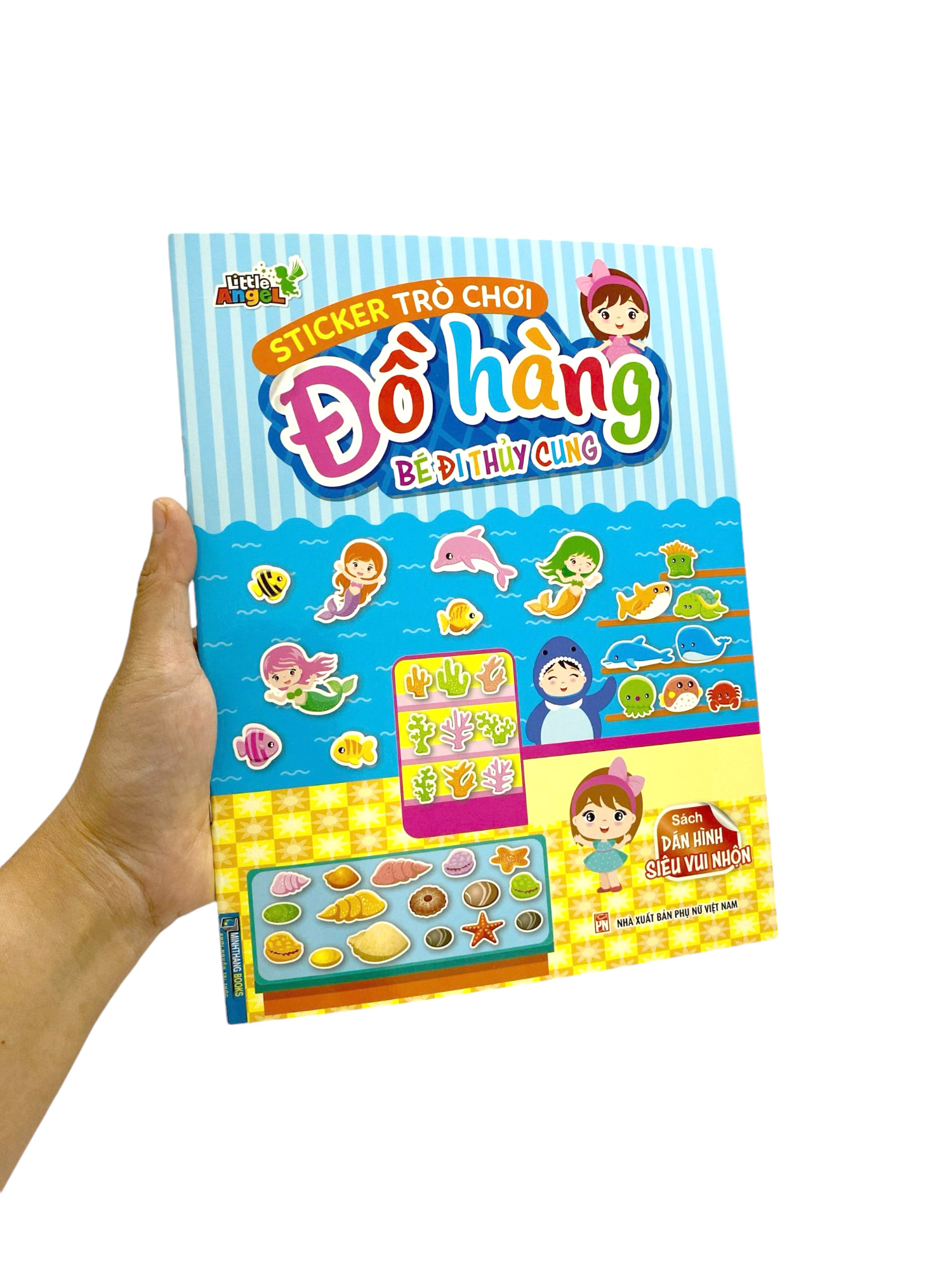 sticker trò chơi đồ hàng - bé đi thủy cung (sách dán hình siêu vui nhộn) - Ảnh 8