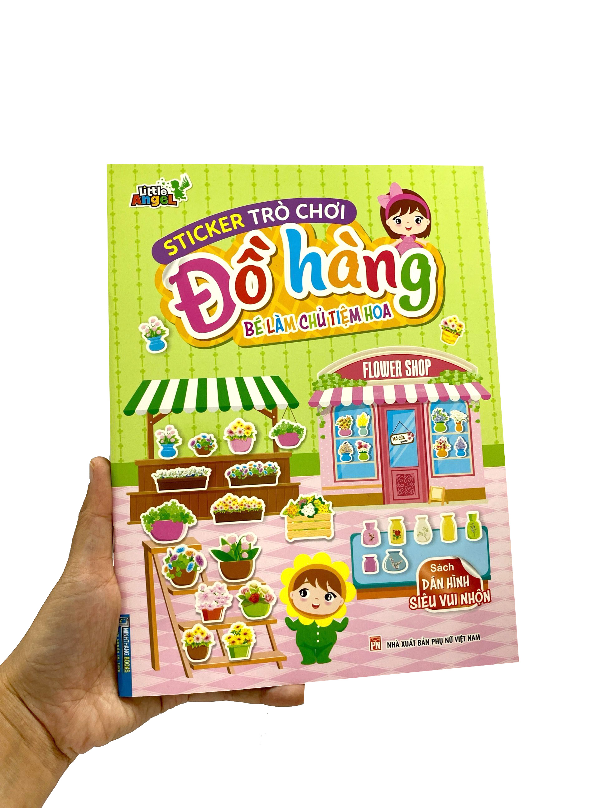sticker trò chơi đồ hàng - bé làm chủ tiệm hoa (sách dán hình siêu vui nhộn) - Ảnh 8