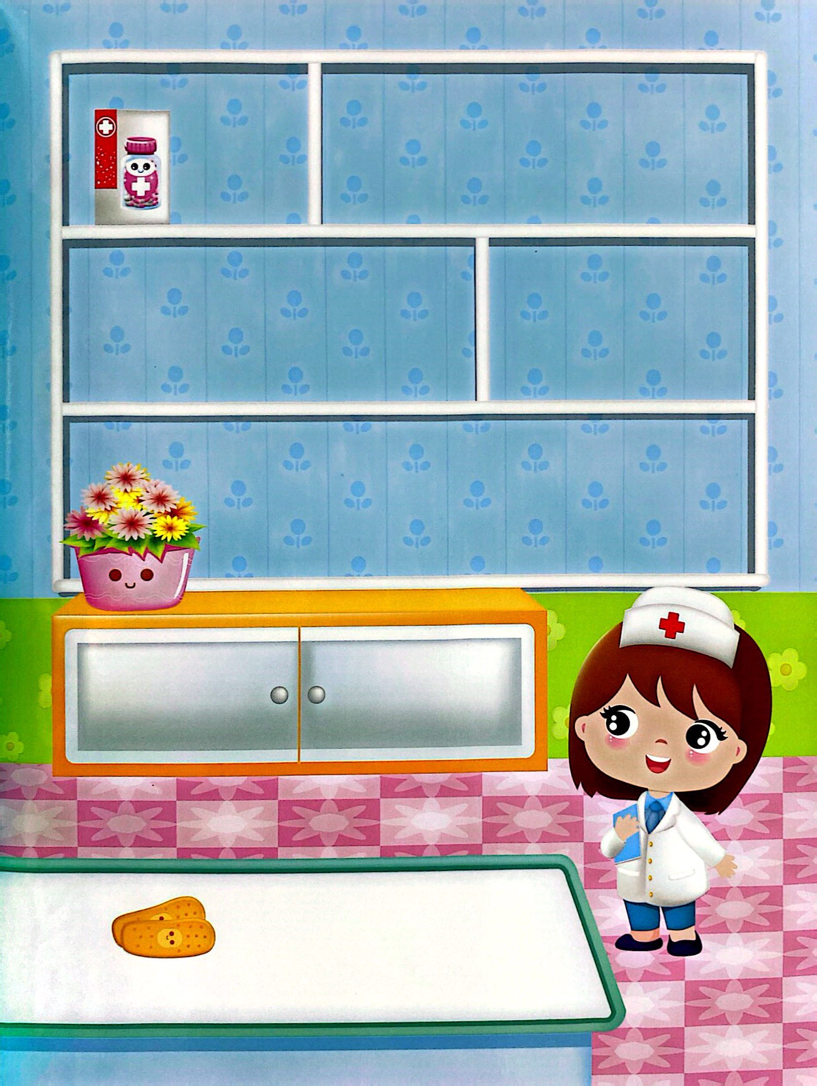 sticker trò chơi đồ hàng - bé tập làm bác sĩ (sách dán hình siêu vui nhộn) - Ảnh 4