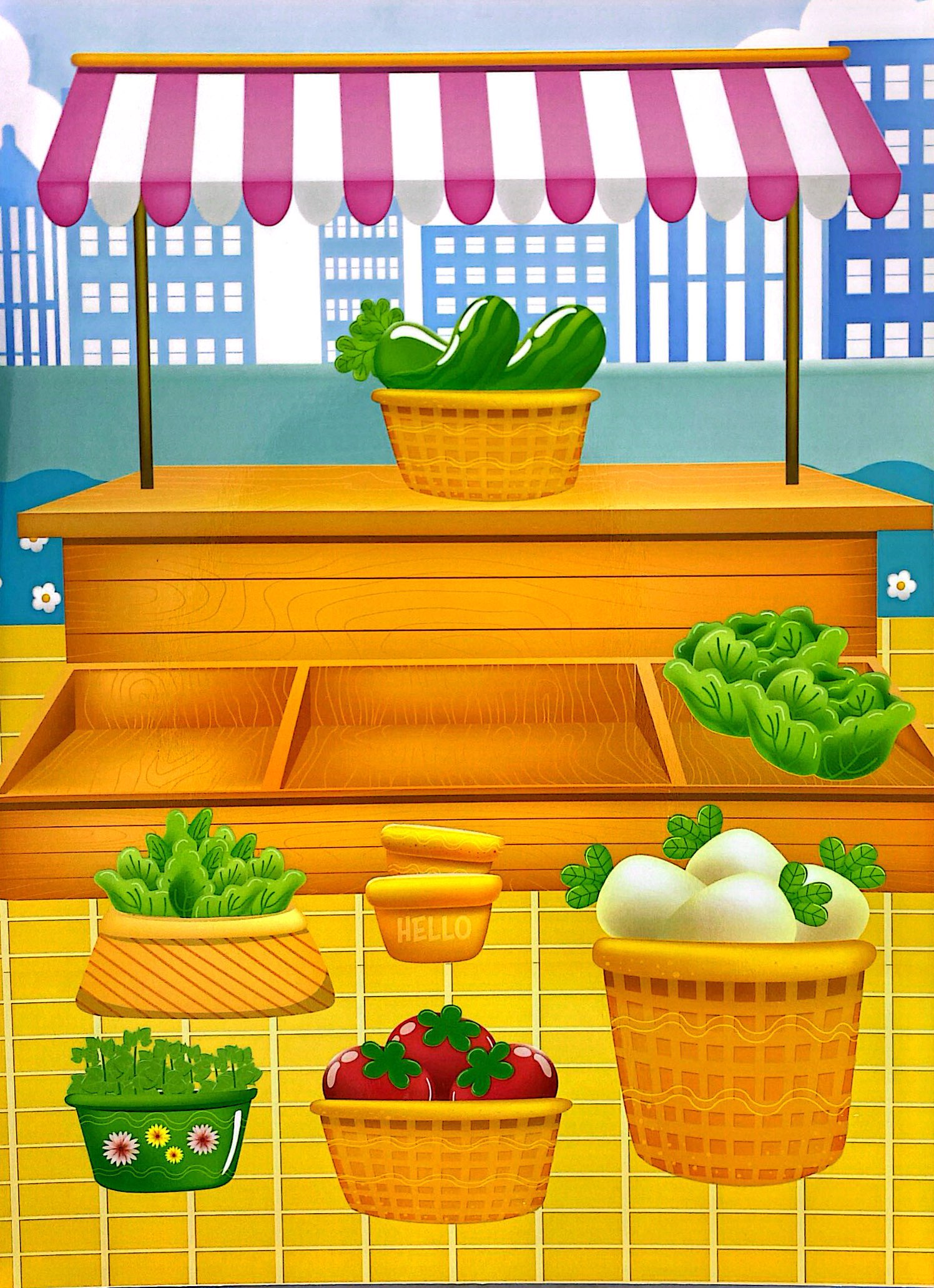 sticker trò chơi đồ hàng - bé tập làm vườn (sách dán hình siêu vui nhộn) - Ảnh 5