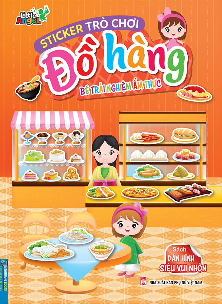 sticker trò chơi đồ hàng - dán hình siêu vui nhộn - bé trải nghiệm ẩm thực - Ảnh 2