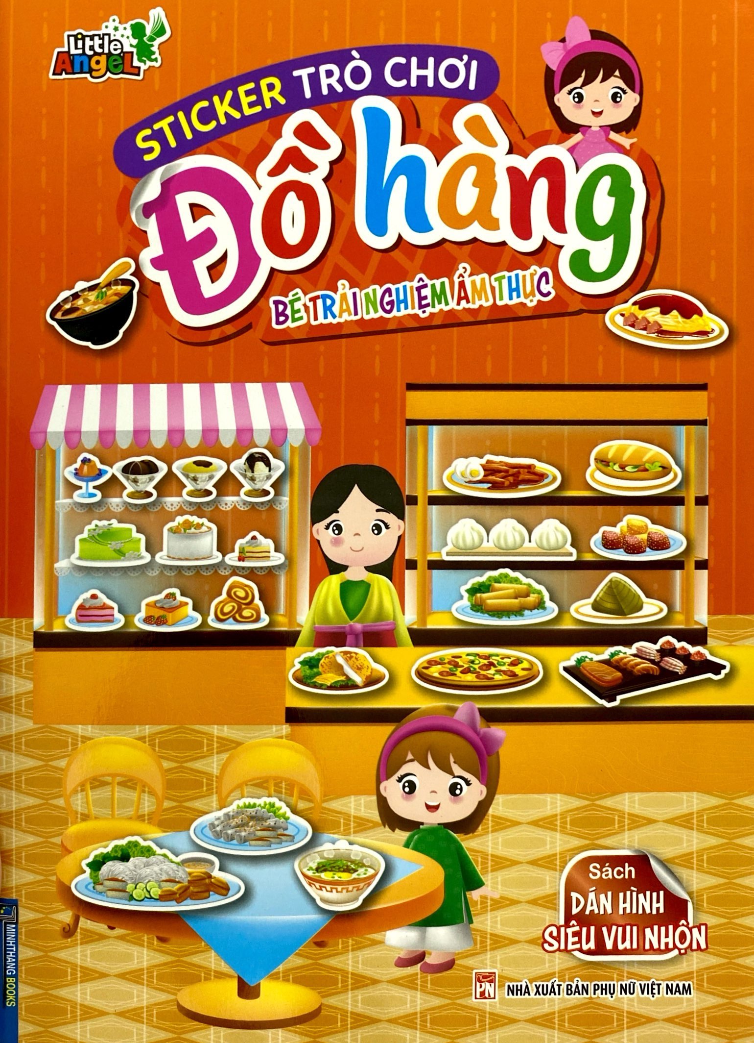 sticker trò chơi đồ hàng - dán hình siêu vui nhộn - bé trải nghiệm ẩm thực - Ảnh 3
