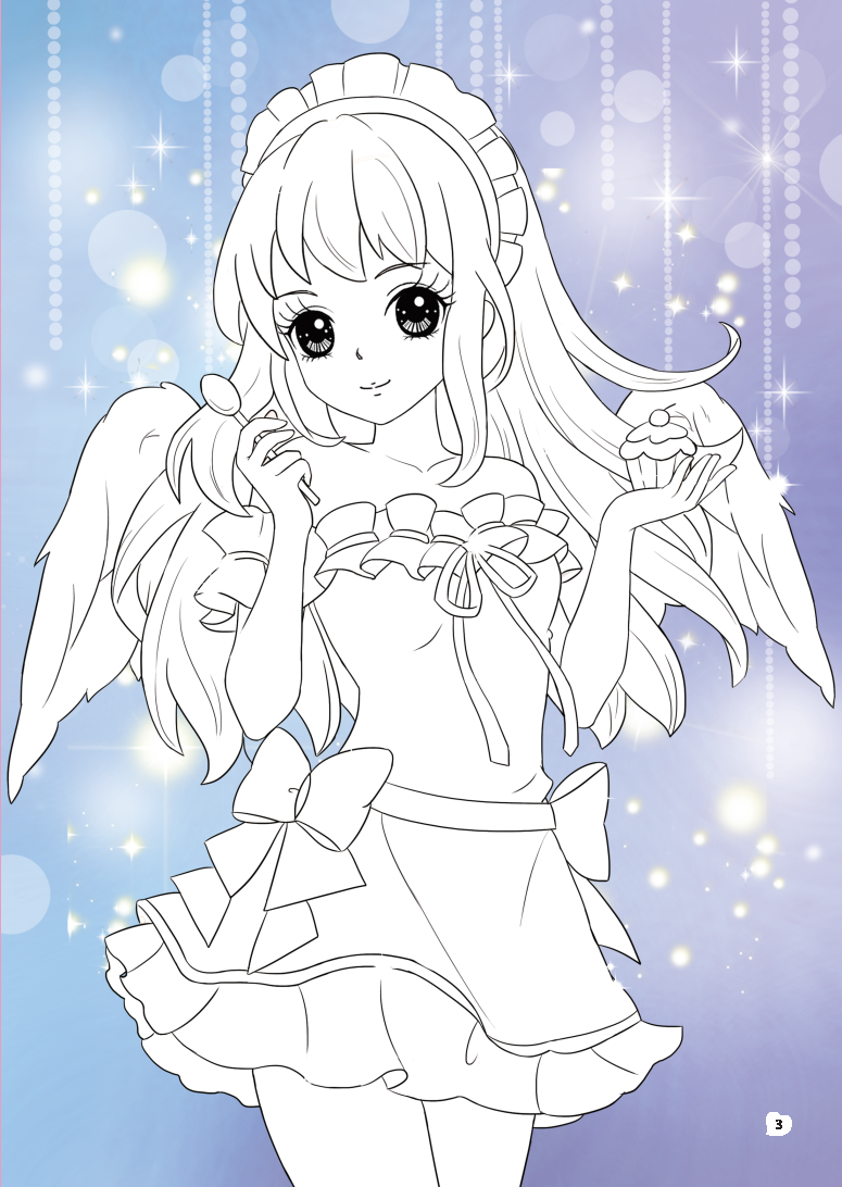 sticker và tô màu công chúa - công chúa ngọt ngào (30 tranh tô màu) - Ảnh 3