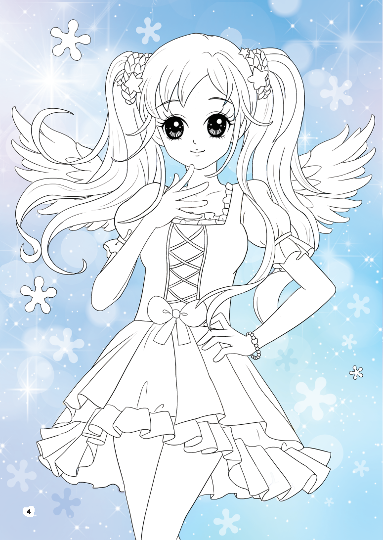 sticker và tô màu công chúa - công chúa ngọt ngào (30 tranh tô màu) - Ảnh 4