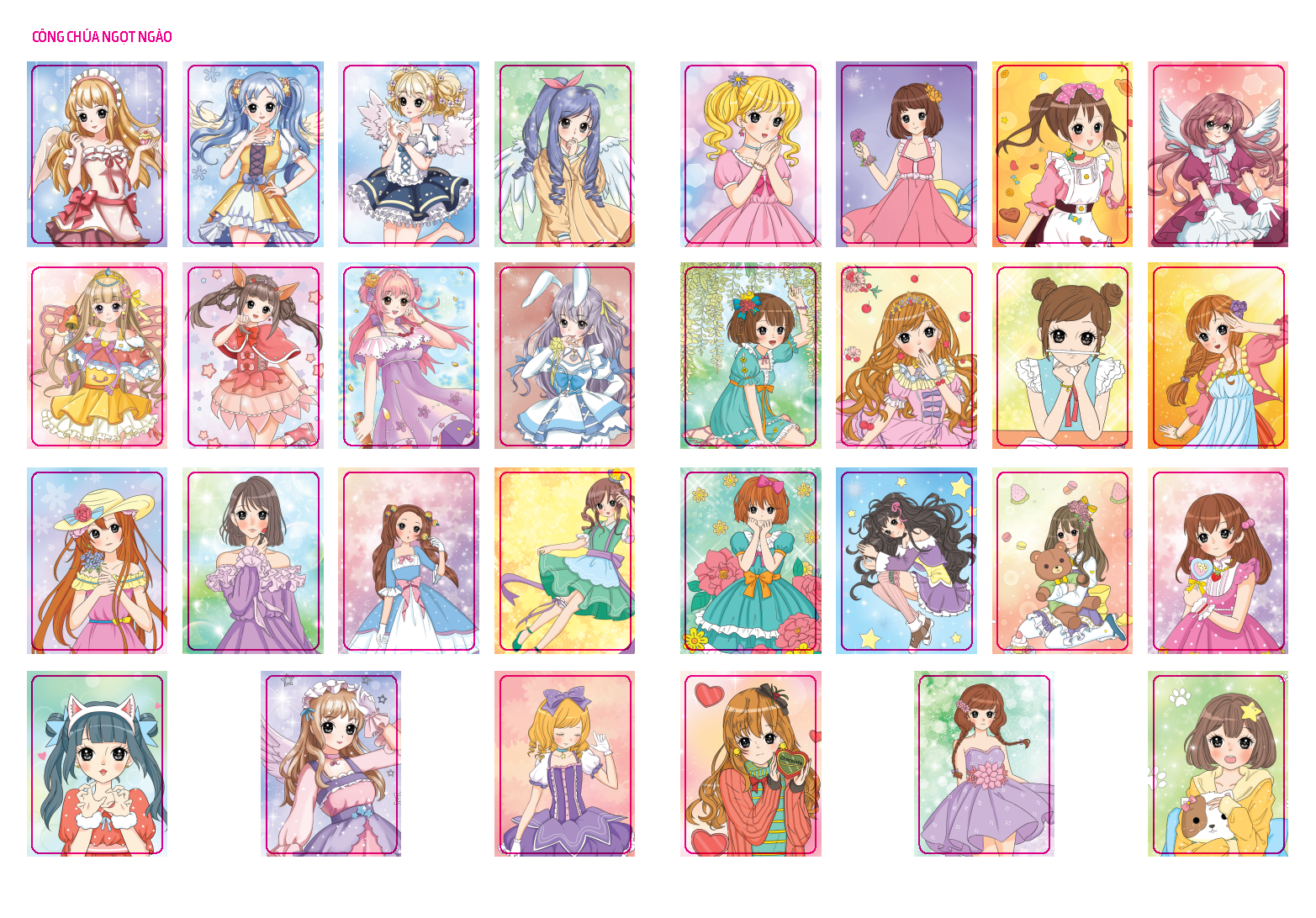 sticker và tô màu công chúa - công chúa ngọt ngào (30 tranh tô màu) - Ảnh 7