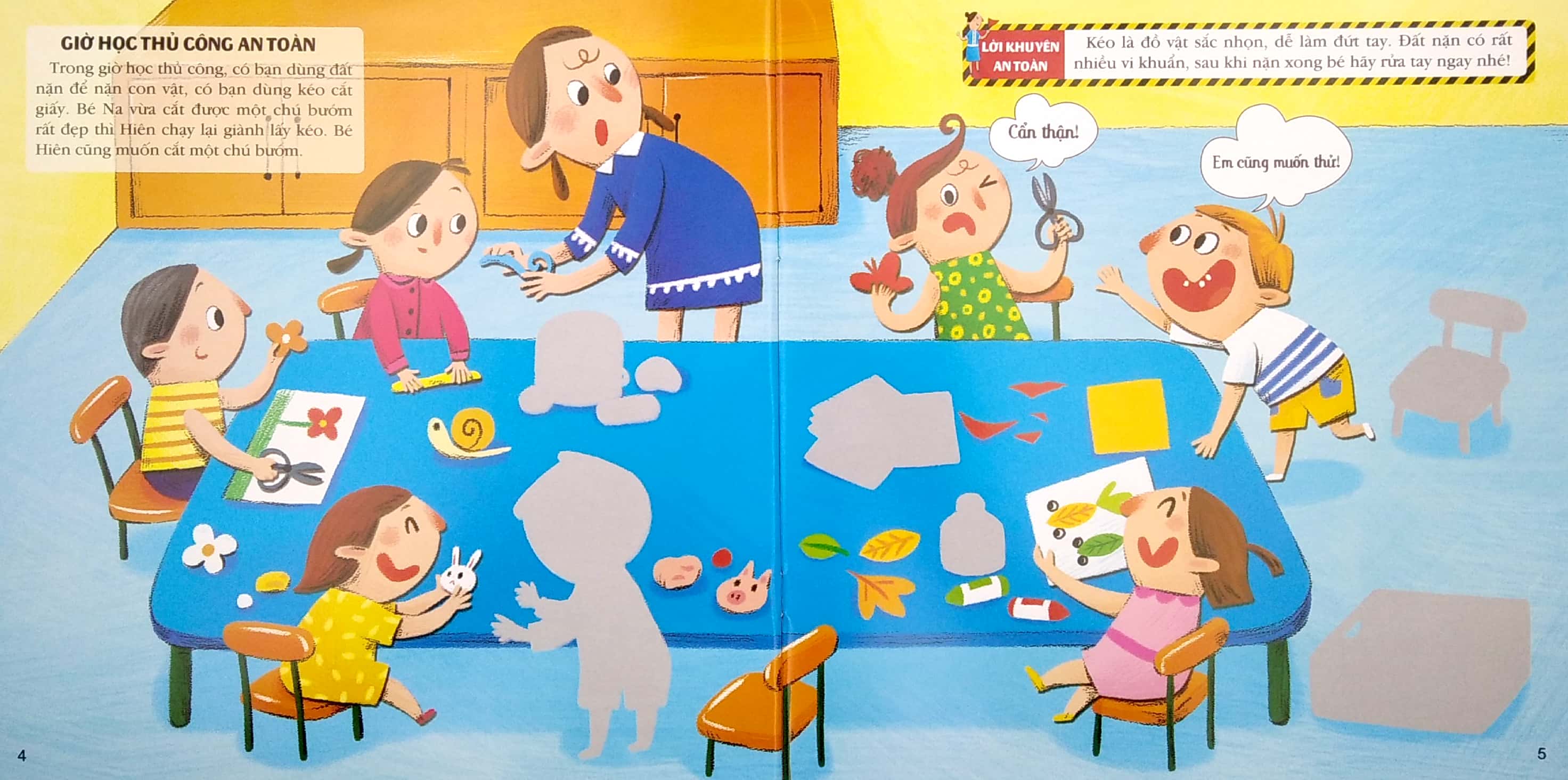 stickers kỹ năng an toàn cho bé - an toàn ở trường mẫu giáo - Ảnh 4