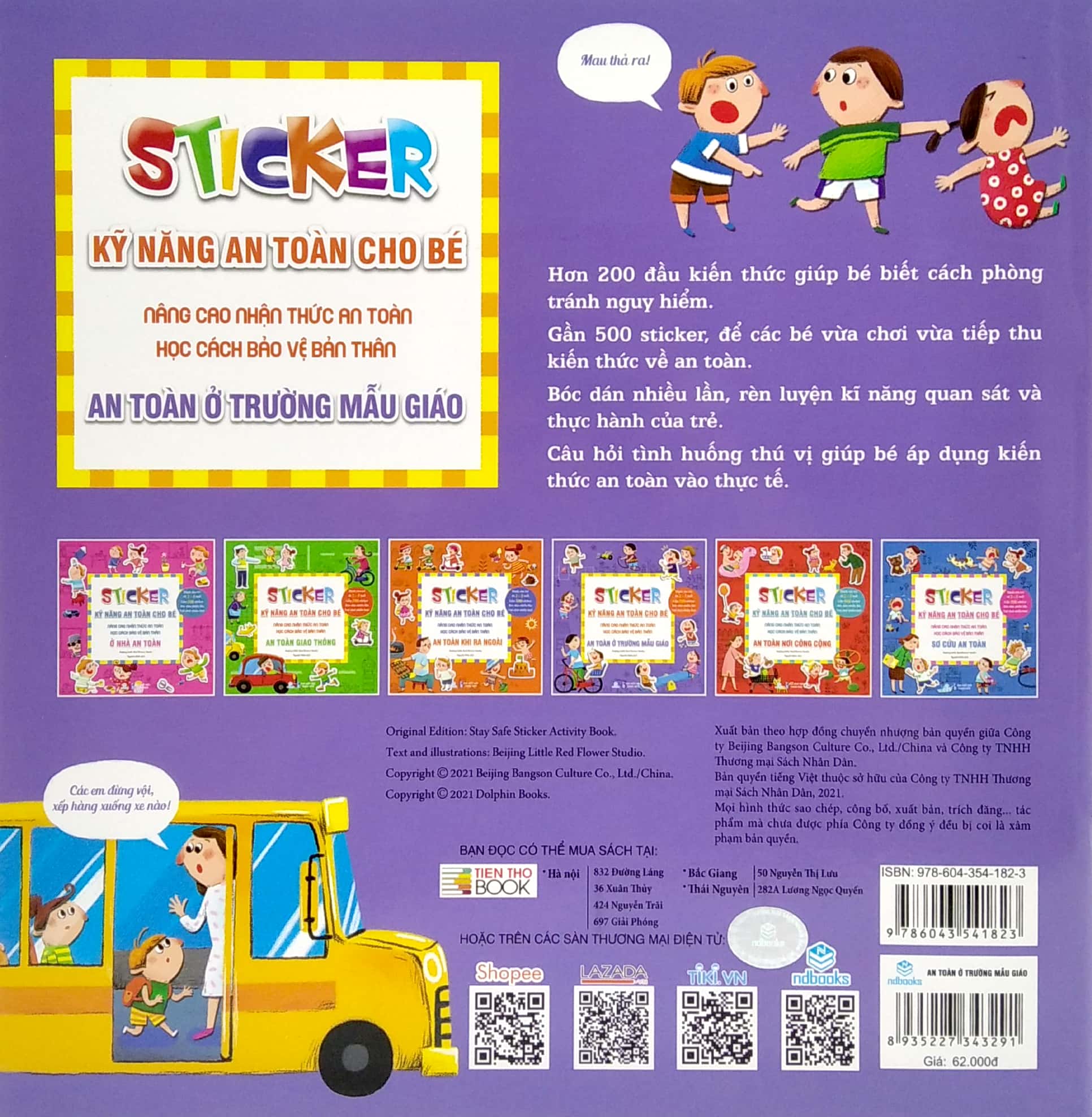 stickers kỹ năng an toàn cho bé - an toàn ở trường mẫu giáo - Ảnh 6