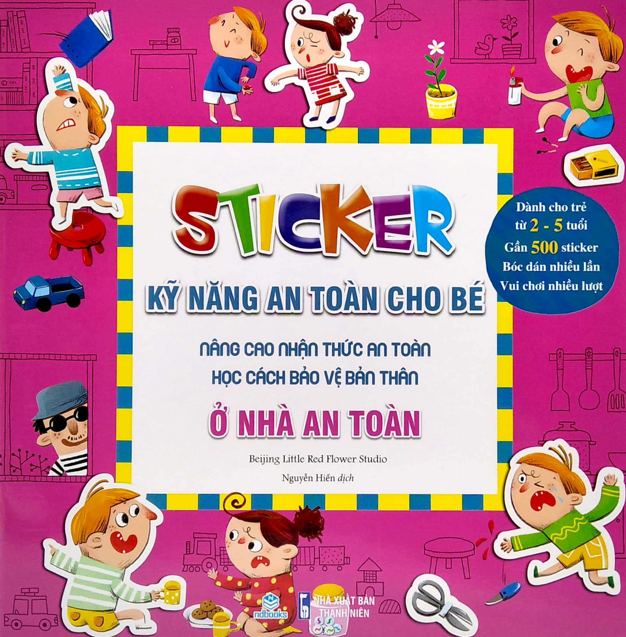 stickers kỹ năng an toàn cho bé - ở nhà an toàn - Ảnh 2