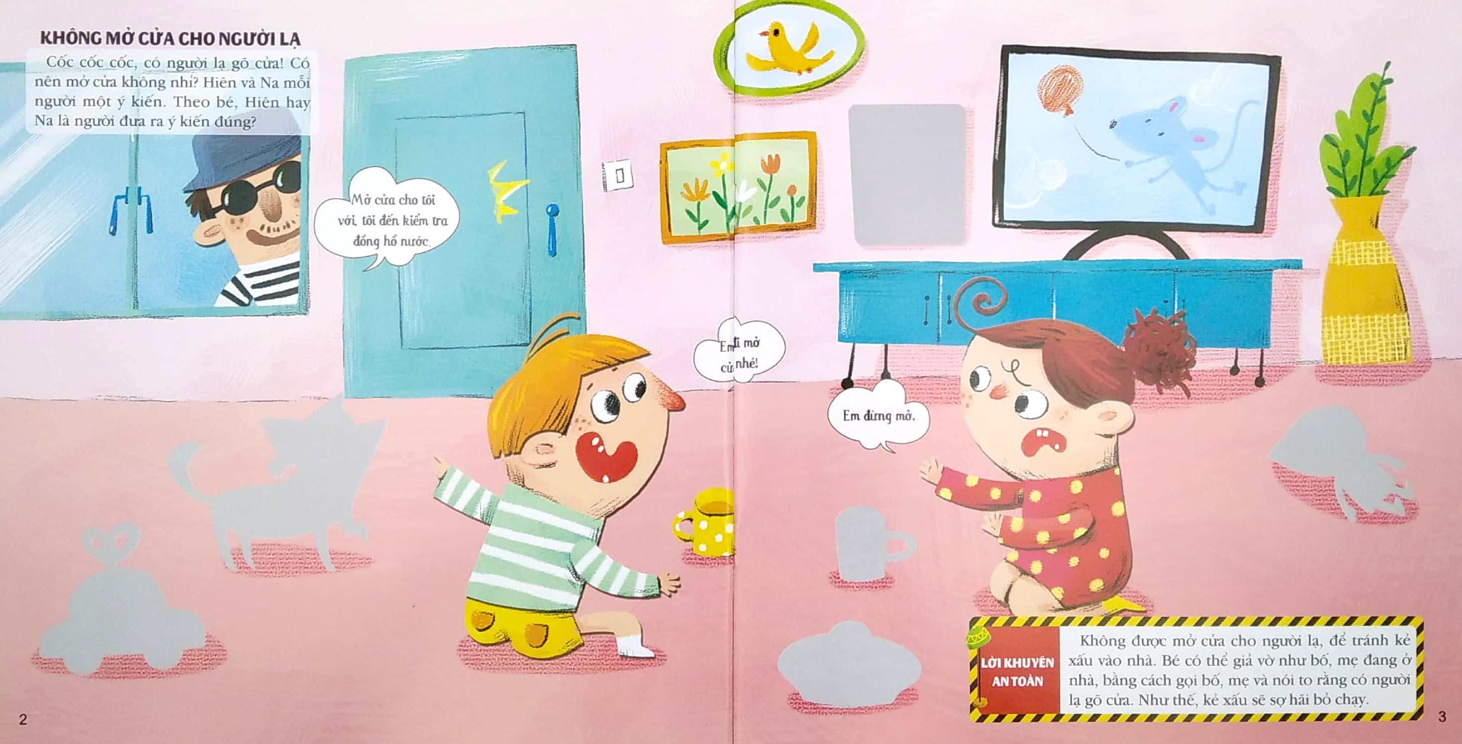 stickers kỹ năng an toàn cho bé - ở nhà an toàn - Ảnh 3