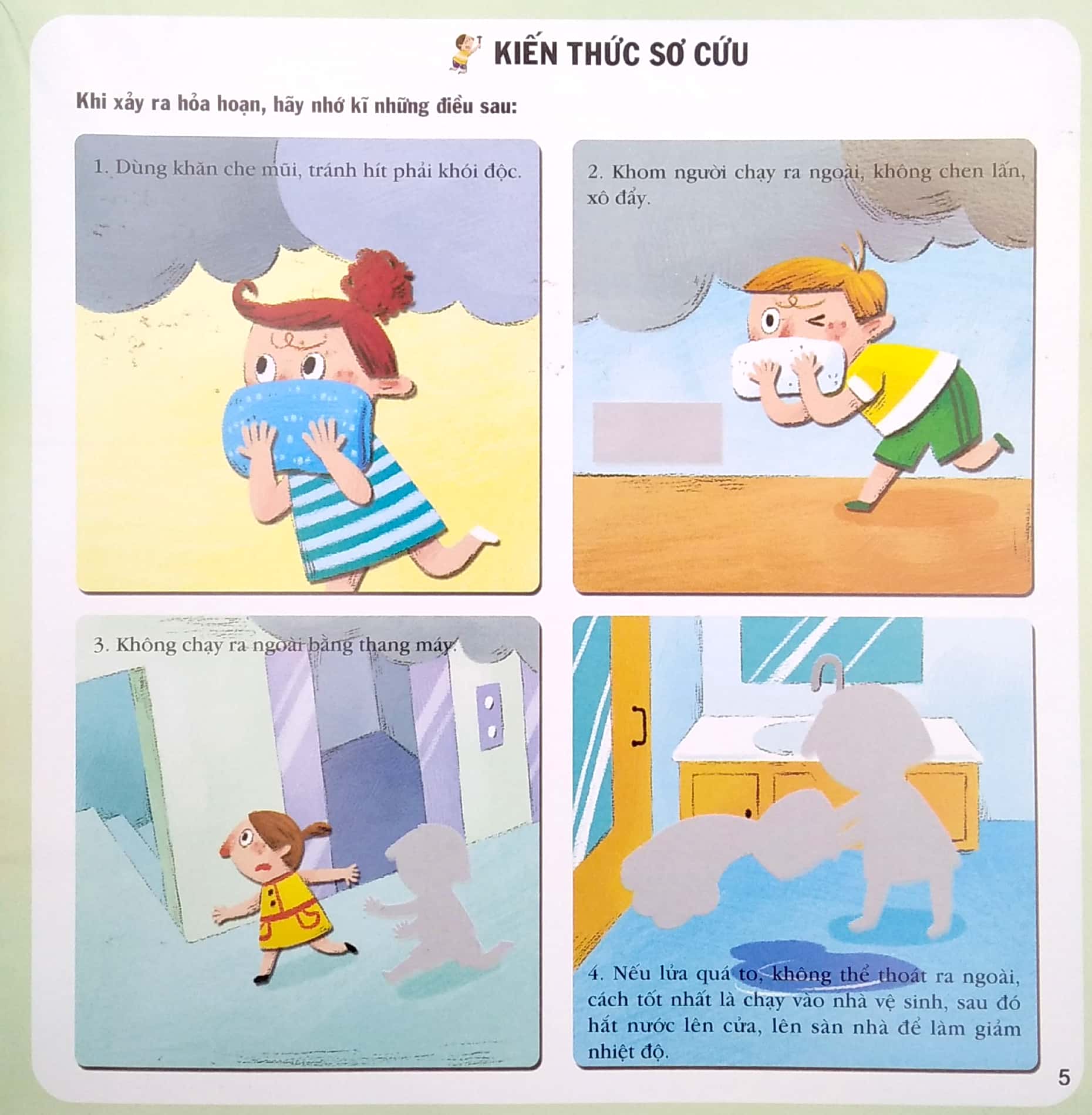 stickers kỹ năng an toàn cho bé - sơ cứu an toàn - Ảnh 5