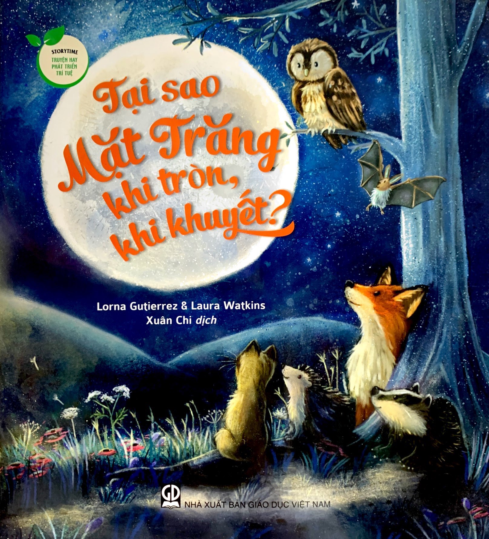 storytime - truyện hay phát triển trí tuệ - tại sao mặt trăng khi tròn, khi khuyết? - Ảnh 2