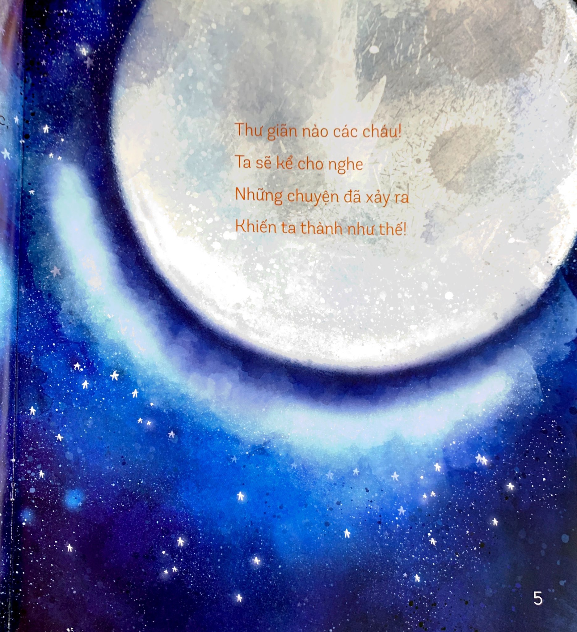 storytime - truyện hay phát triển trí tuệ - tại sao mặt trăng khi tròn, khi khuyết? - Ảnh 4