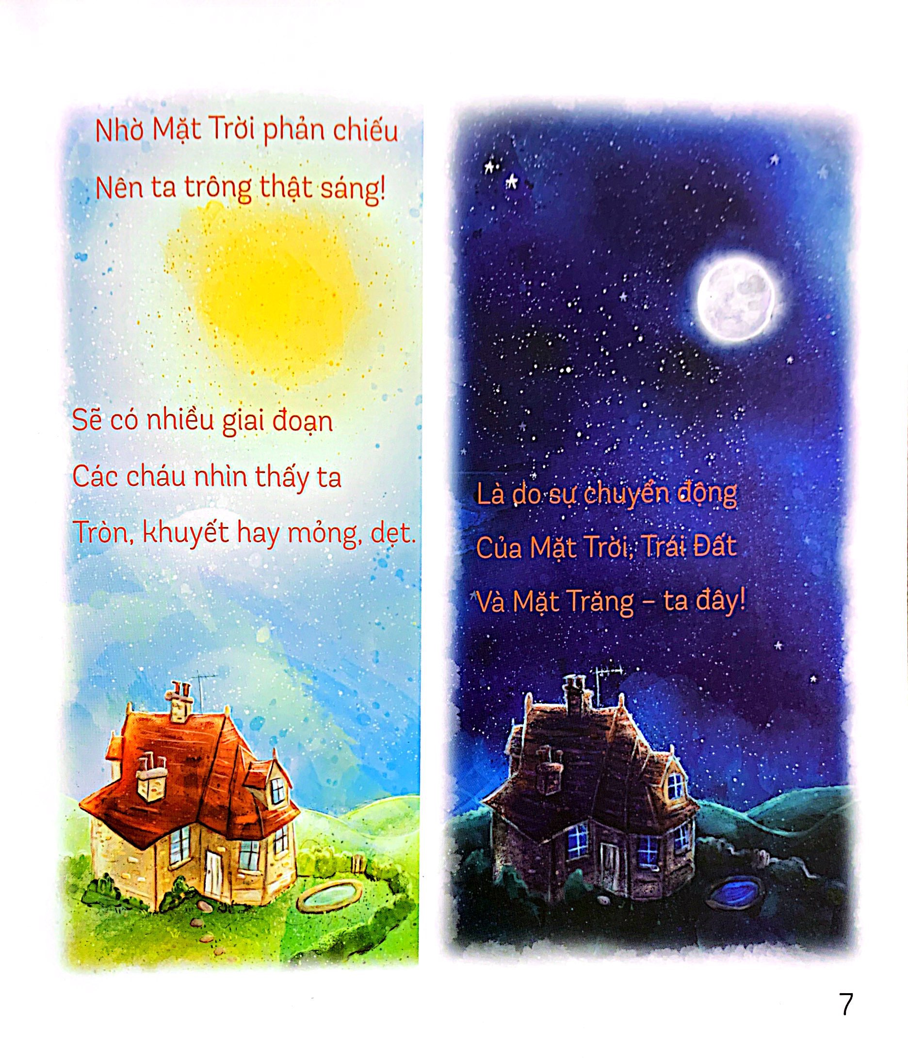 storytime - truyện hay phát triển trí tuệ - tại sao mặt trăng khi tròn, khi khuyết? - Ảnh 6