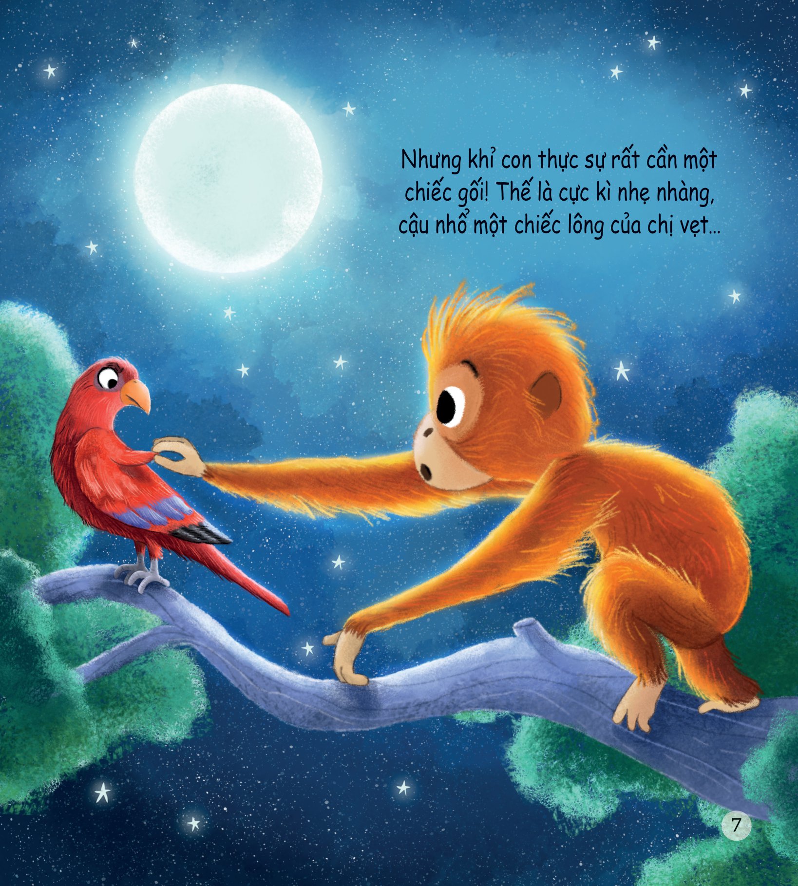 storytime - truyện hay rèn luyện kĩ năng - chiếc gối hoàn hảo của khỉ con - Ảnh 7