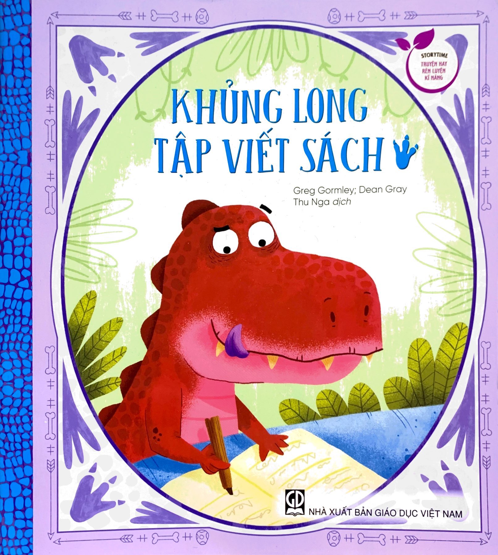 storytime - truyện hay rèn luyện kĩ năng - khủng long tập viết sách - Ảnh 2