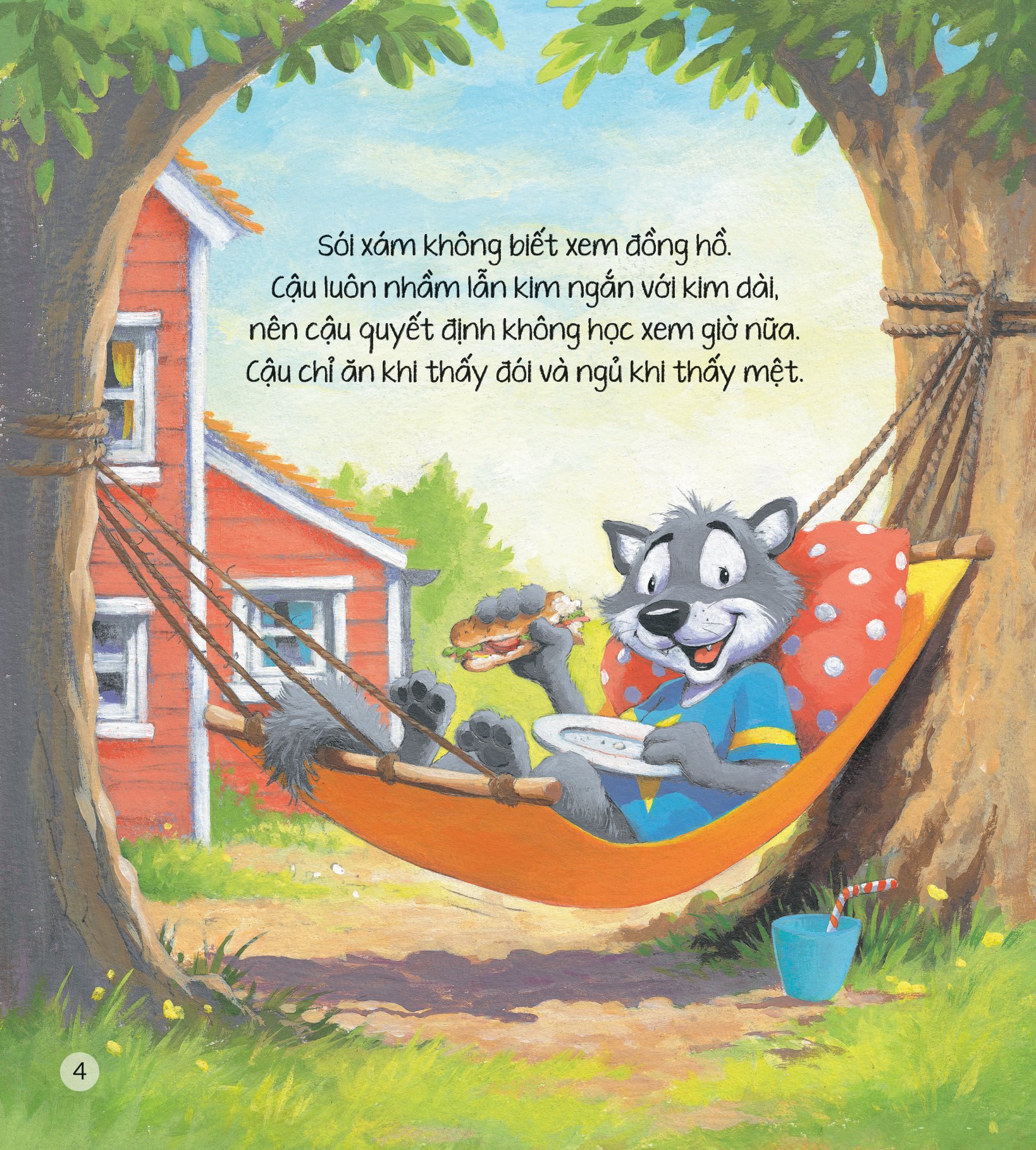 storytime - truyện hay rèn luyện kĩ năng - sói xám đã biết xem giờ - Ảnh 2