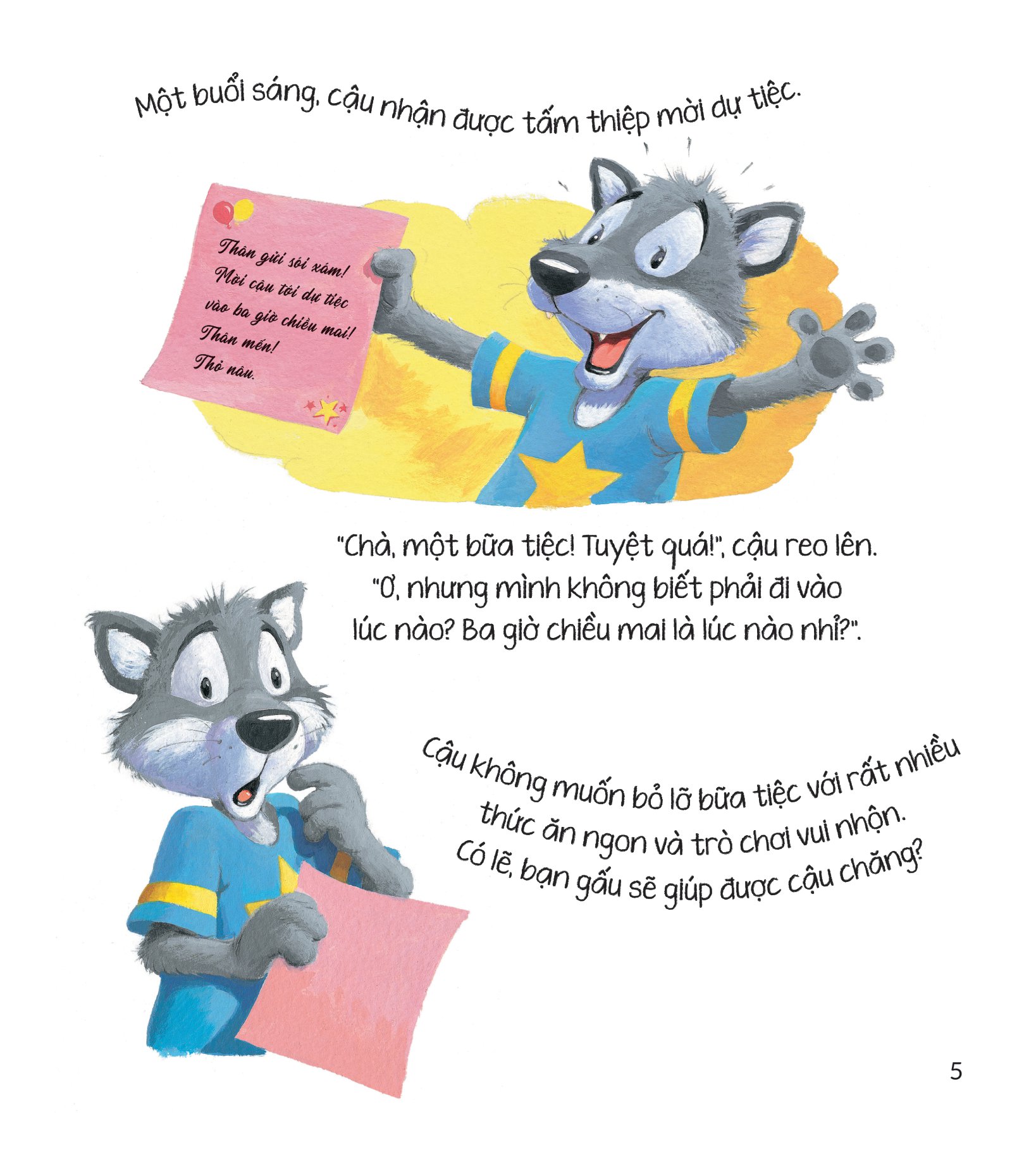 storytime - truyện hay rèn luyện kĩ năng - sói xám đã biết xem giờ - Ảnh 3